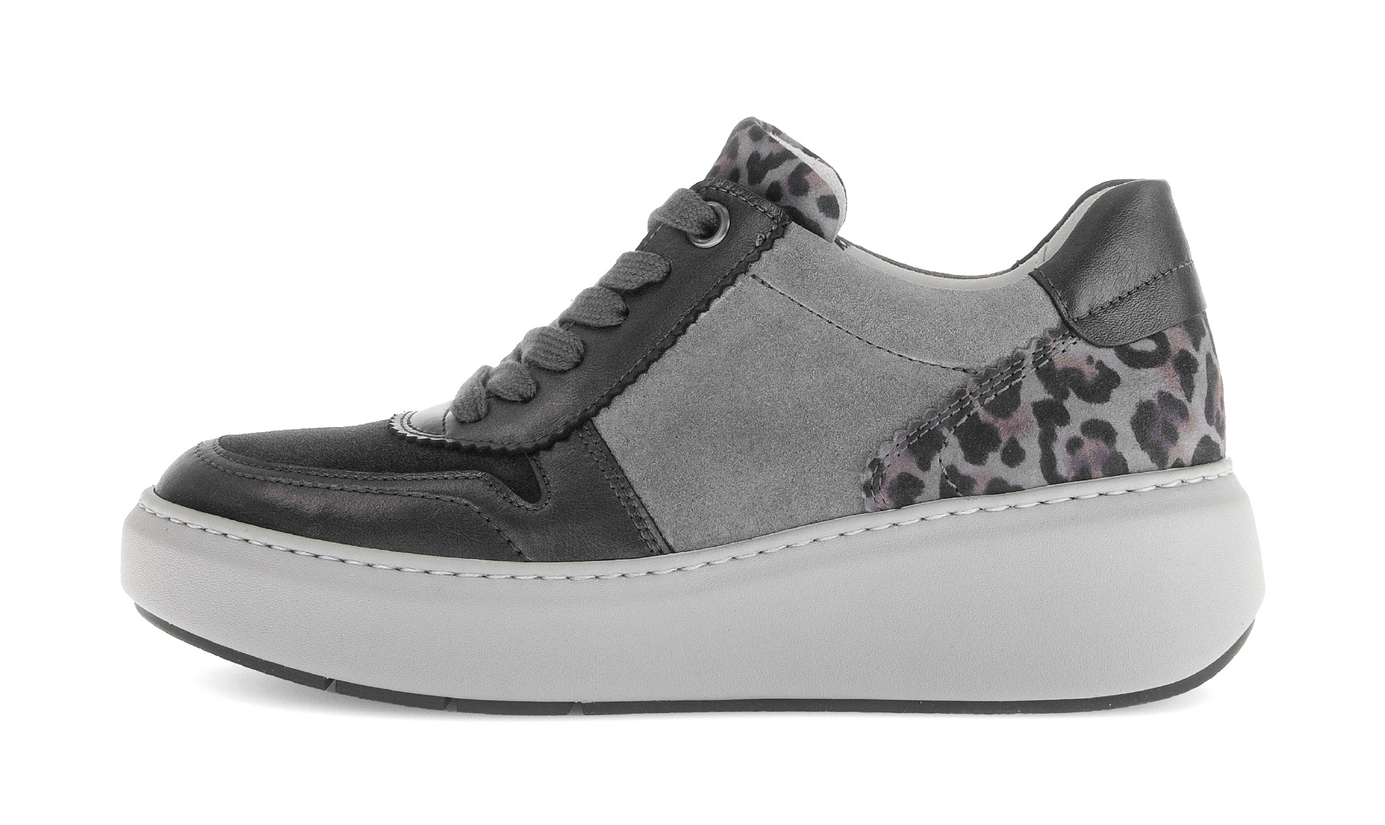 Thumbnail - Gabor Keilsneaker, Plateau, Halbschuh, Schnürschuh in Bequemweite G (= weit)