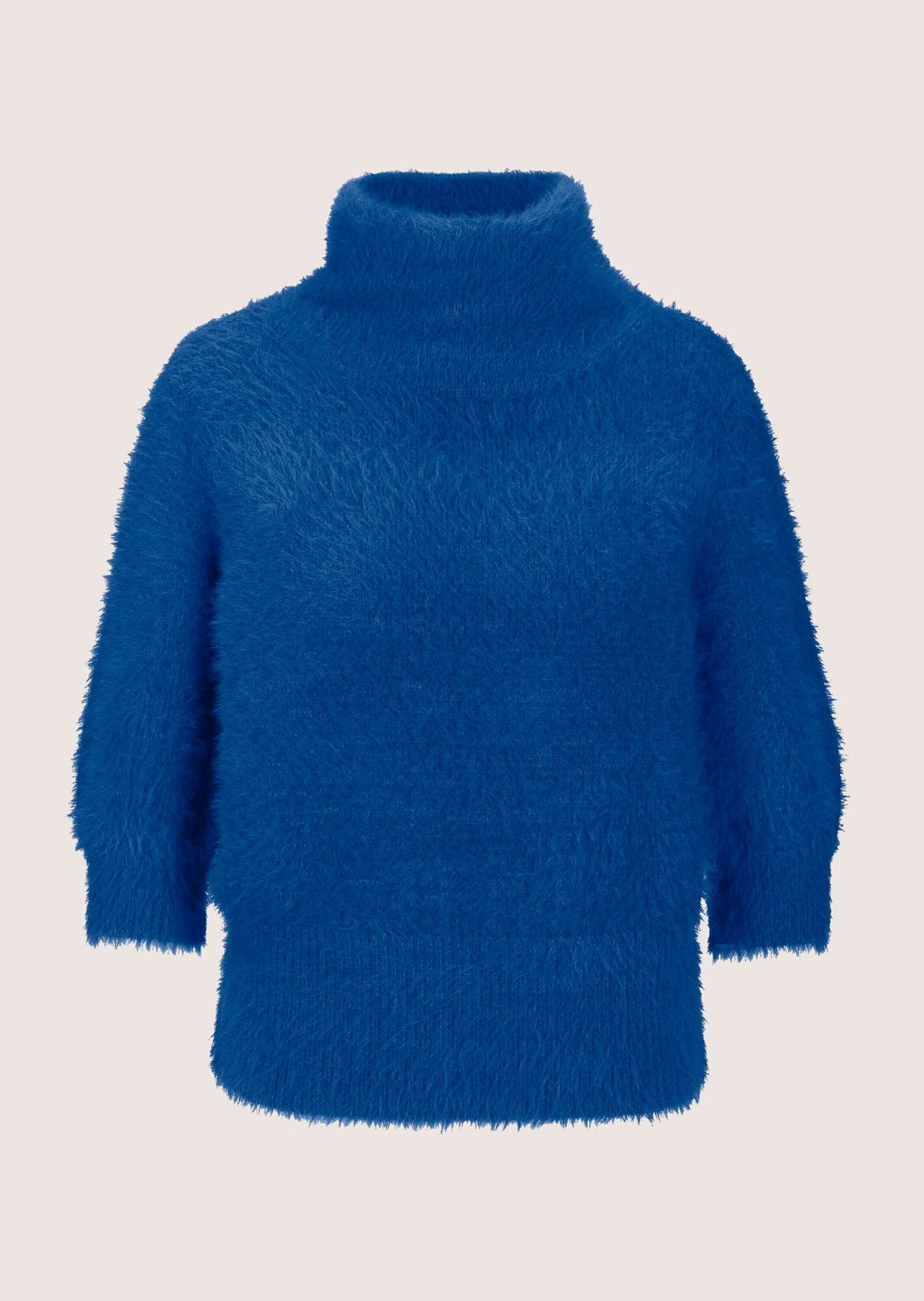 MADELEINE "Pullover Weicher Strick mit Ballonärmeln" Softer Flauschpullover mit Kurzarm