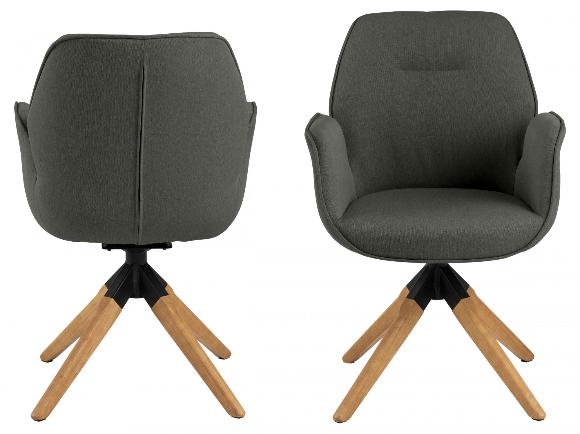 ACTONA GROUP Esszimmerstuhl "Alma" () 1 Stk. Polyester mit eleganten Kedern günstig online kaufen