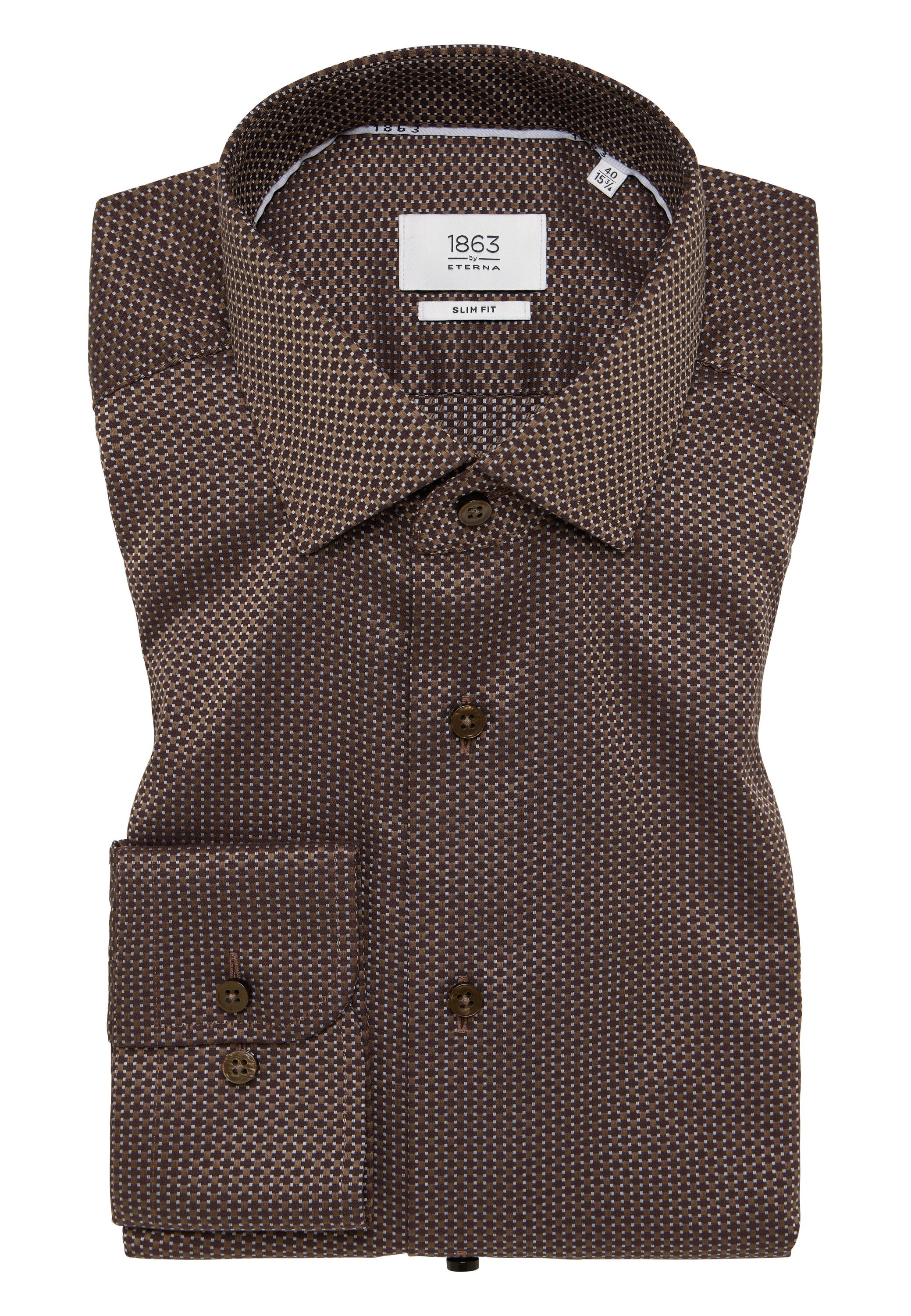 Eterna Langarmhemd »SLIM FIT«, NON IRON (bügelfrei)