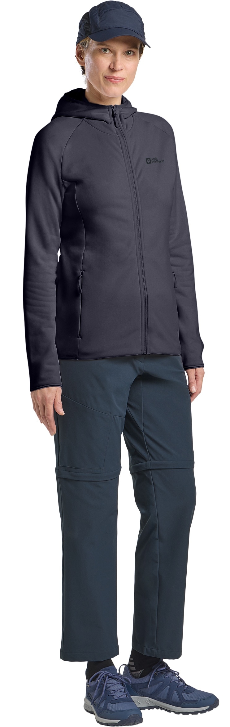 Jack Wolfskin Fleecejacke »BAISELBERG HOODED FZ W«, mit Kapuze