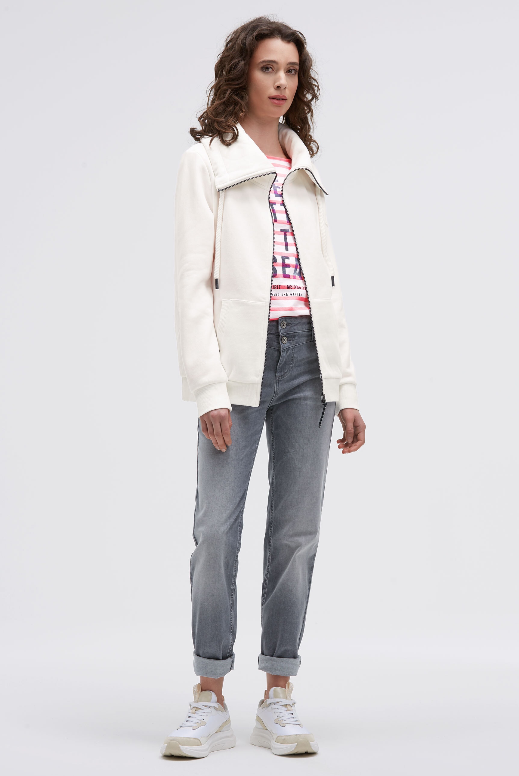 SOCCX Sweatjacke mit weicher Innenseite