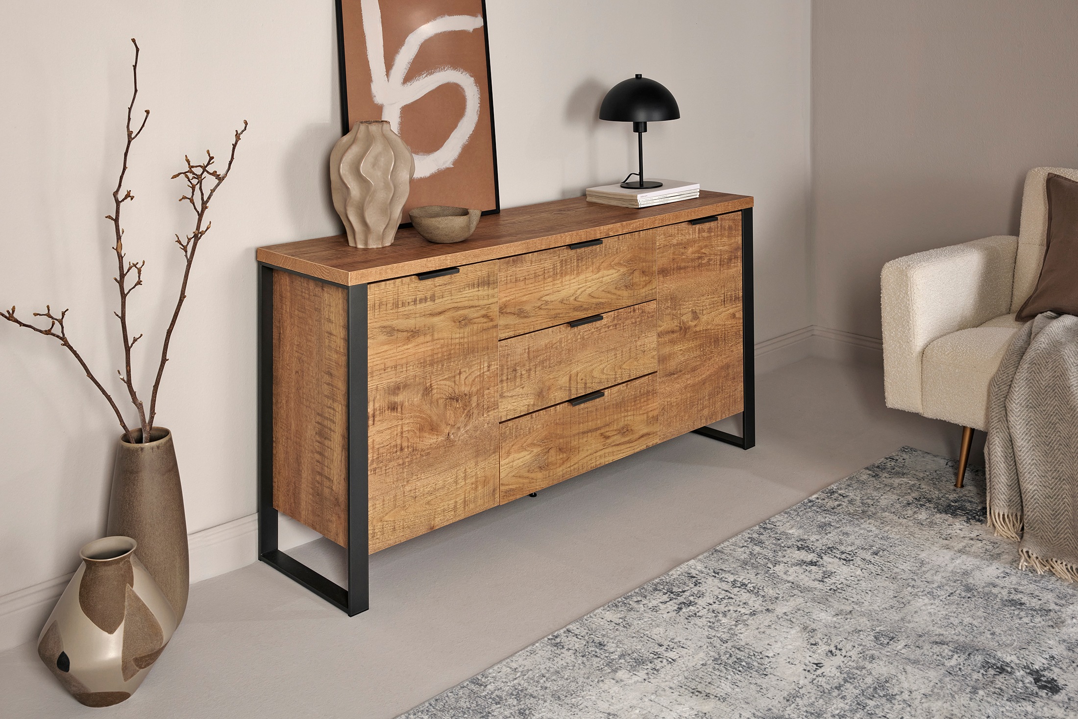 Thumbnail - Jahnke Sideboard "LOOP SB 150", (1 St.), mit 2 Türen + 3 Schubladen, Breite ca. 150 cm