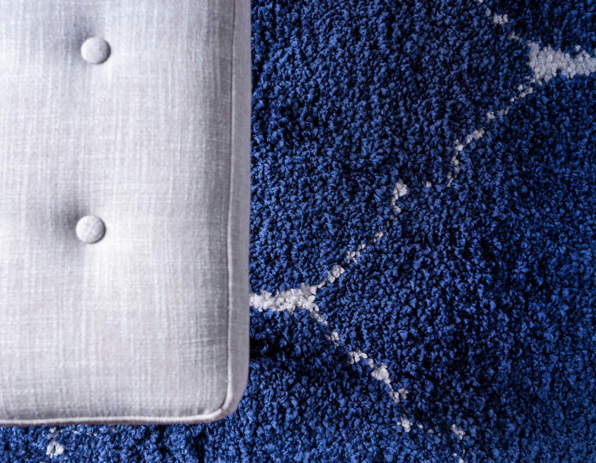 Myflair Möbel & Accessoires Hochflor-Läufer »Temara Shag Lagerräumung«, rechteckig, 51 mm Höhe, Teppich-Läufer, gewebt, Rauten Design, weich & kuschelig