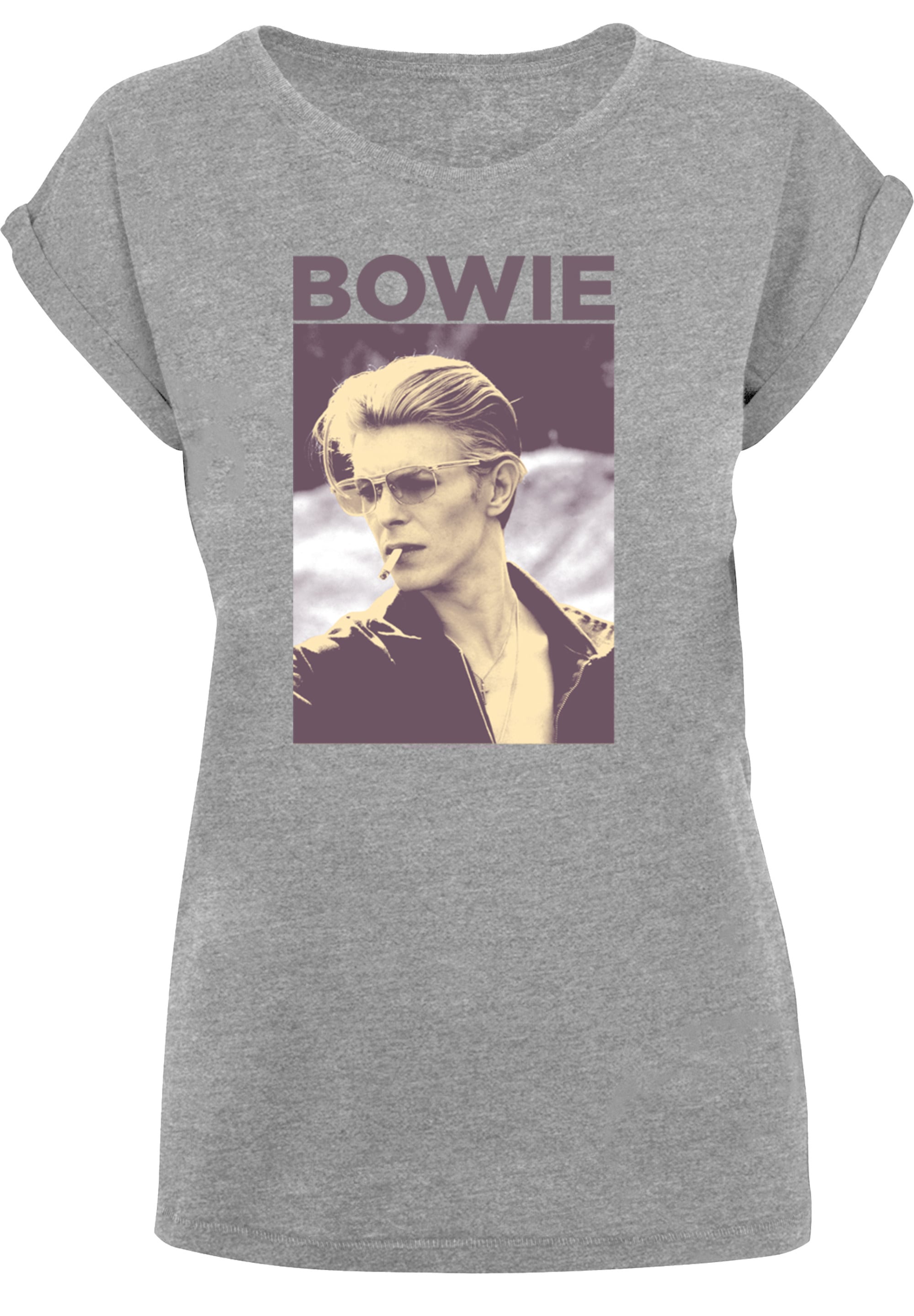 F4NT4STIC T-Shirt »David Bowie Smoking Photograph«, Print
