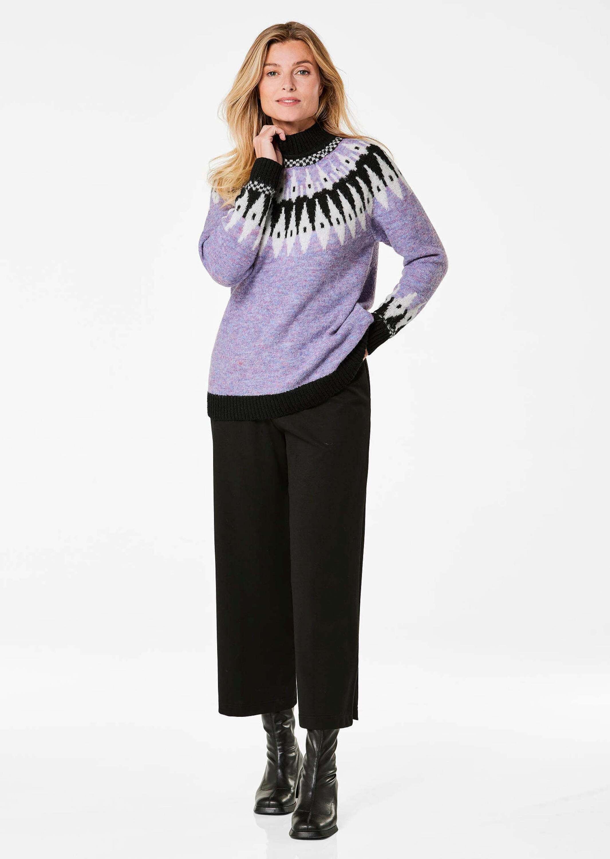 GOLDNER Strickpullover »Norweger-Pullover mit wärmender Schurwolle«