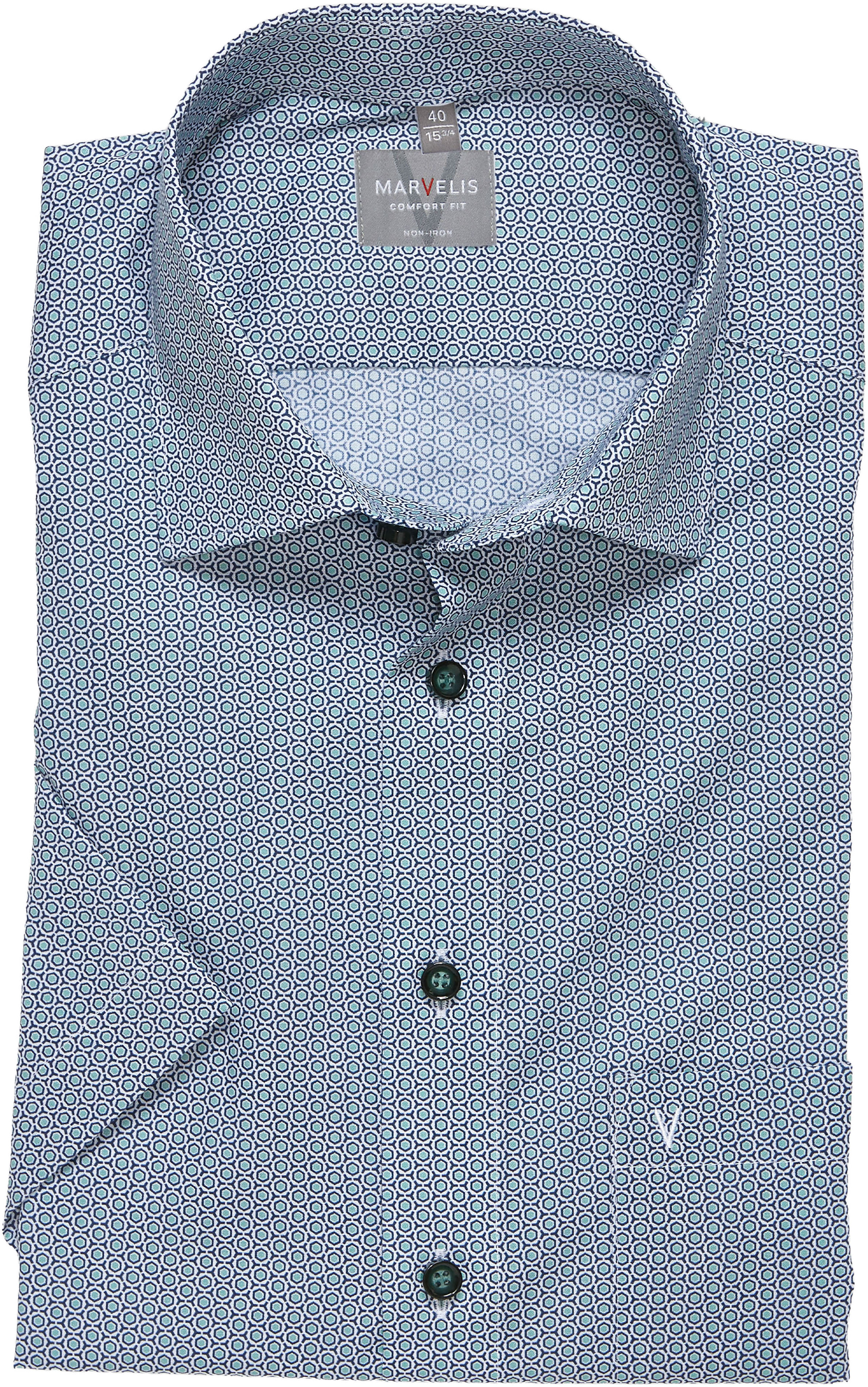 MARVELIS Bügelfrei, comfort fit, Businesshemd, Minimal Print
