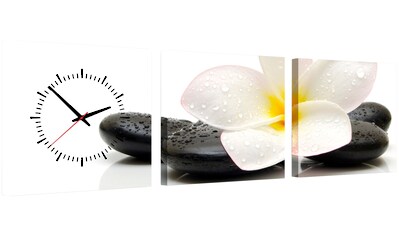Conni Oberkircher´s Bild mit Uhr »Black & White - weiße Orchidee«, Orchidee, (Set,... kaufen