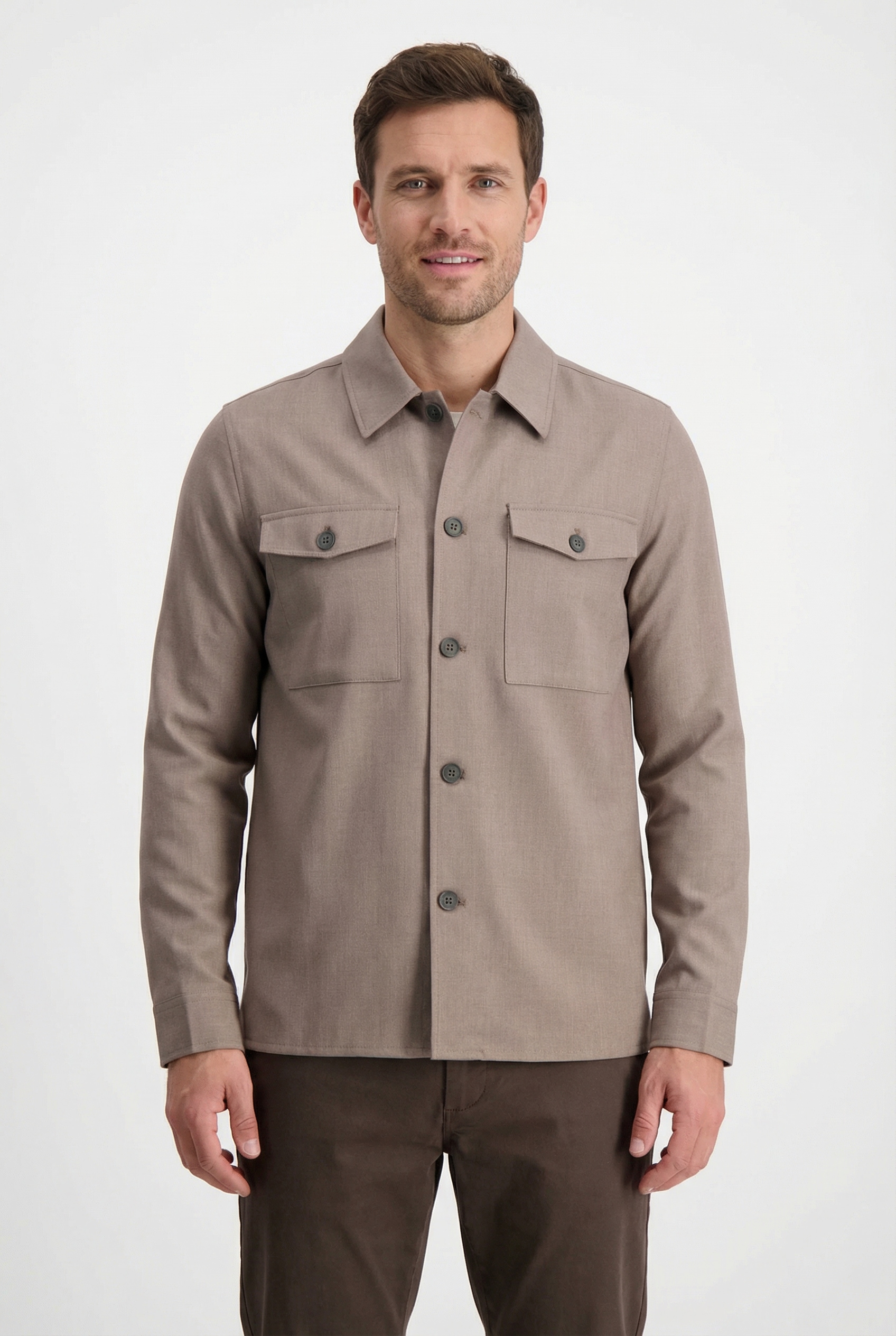 LINDBERGH Hemdjacke ohne Kapuze mit 2 Brusttaschen