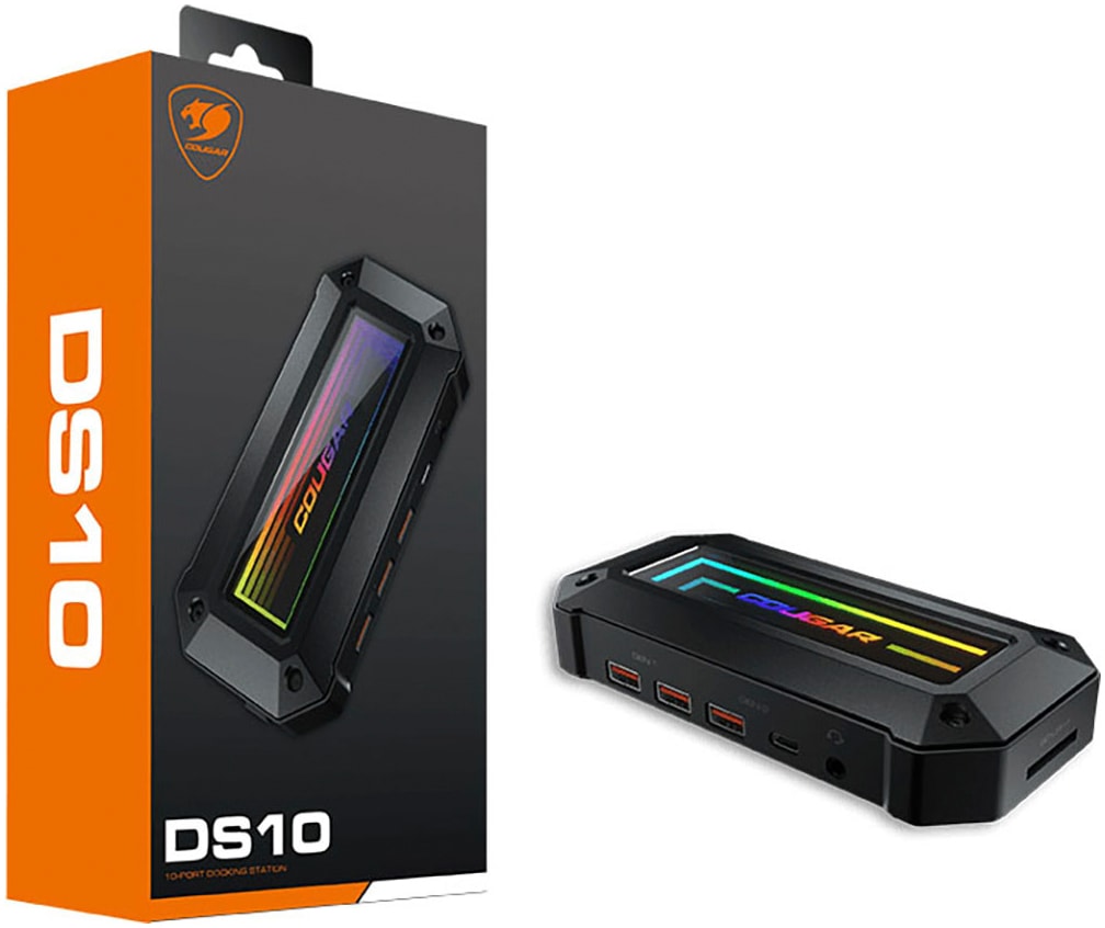 COUGAR Laptop-Dockingstation "DS10", B:162mm H:78mm T:3mm, schwarz, Dockingstationen, SD-Kartenleser