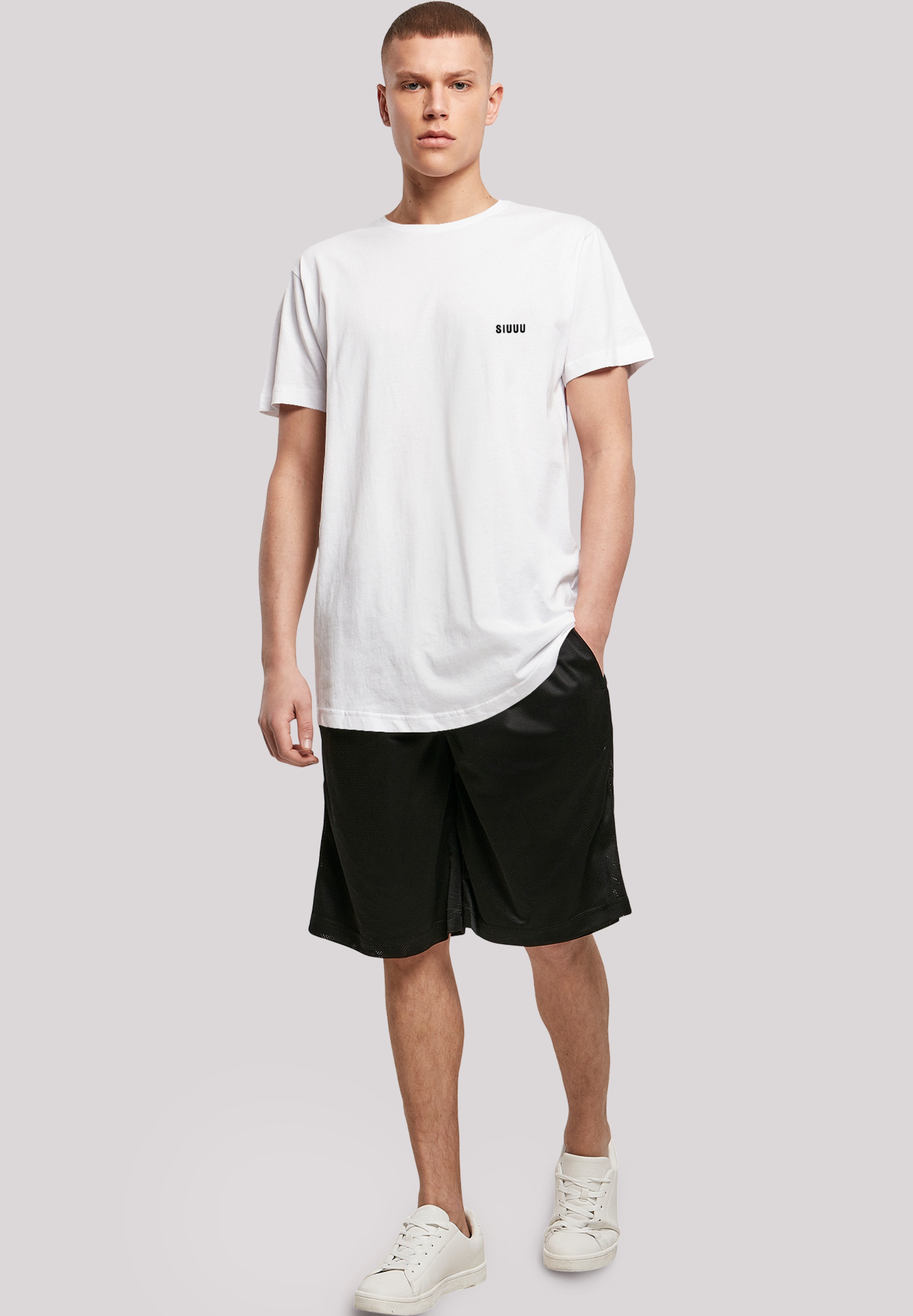 F4NT4STIC T-Shirt »SIUUU«, Jugendwort 2022, slang, lang geschnitten