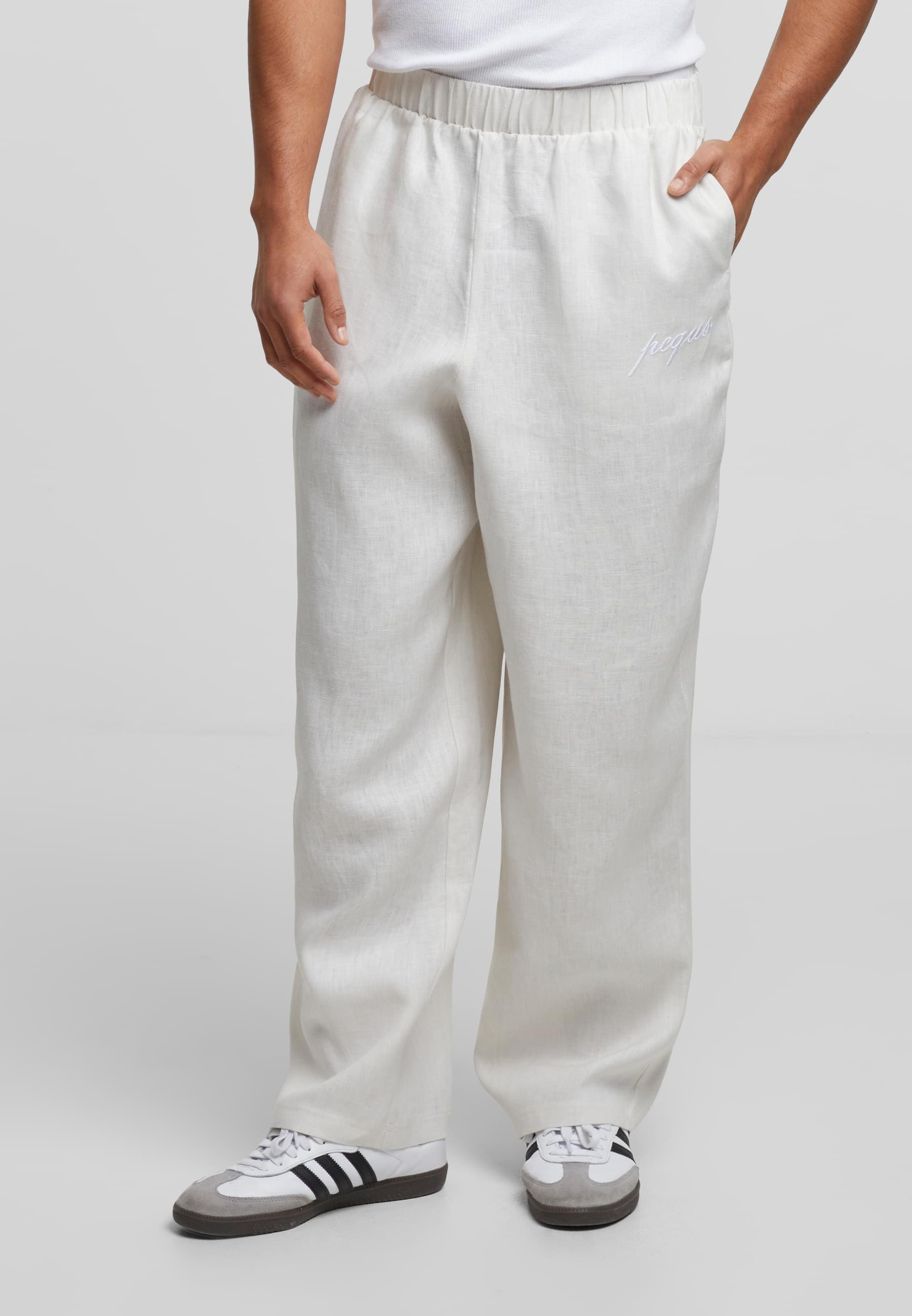 PEQUS Stoffhose »PEQUS PEQUS Logo Linen Pants«