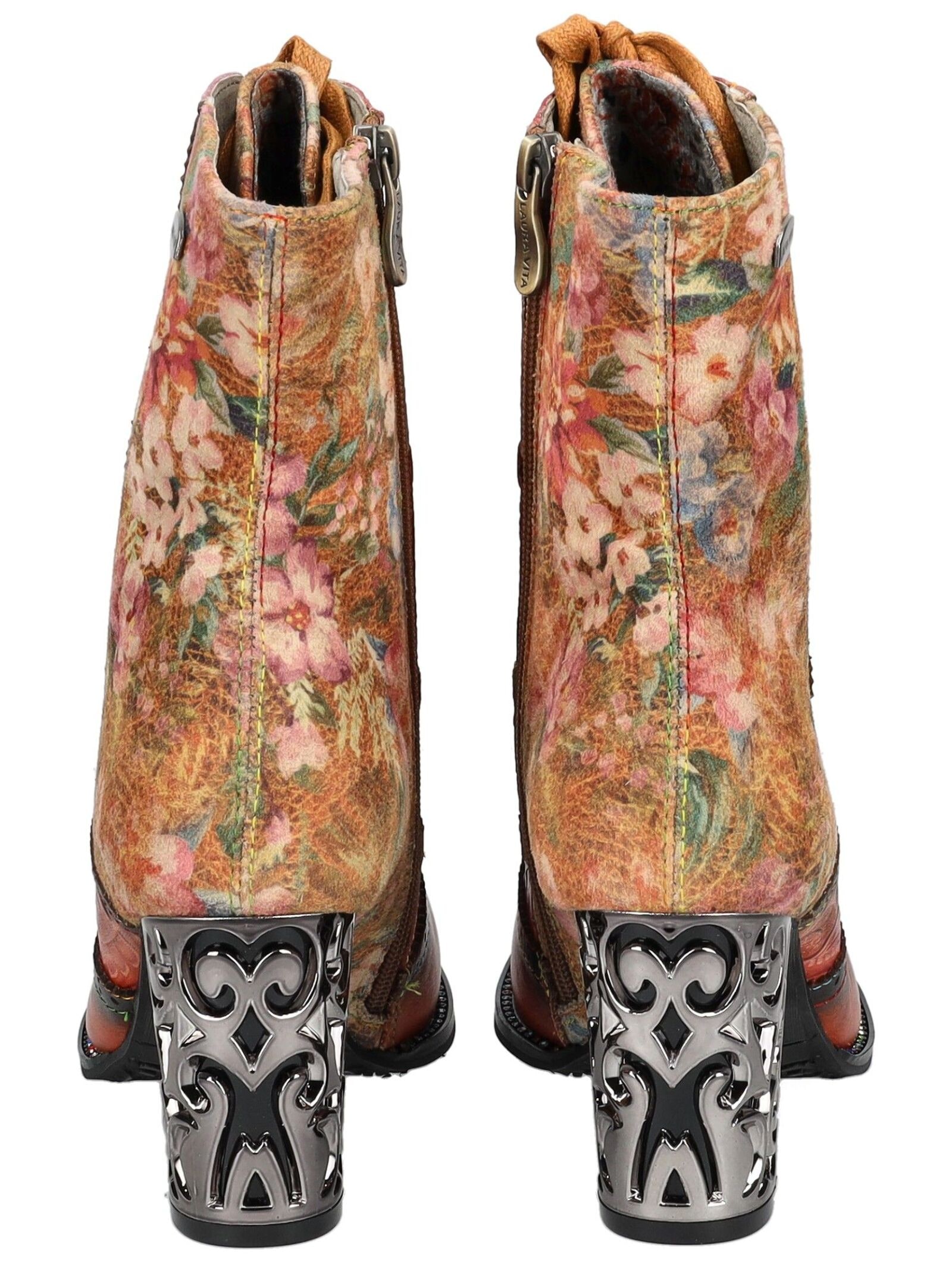 LAURA VITA High-Heel-Stiefelette »LAURA VITA Stiefelette Leder/Textil«