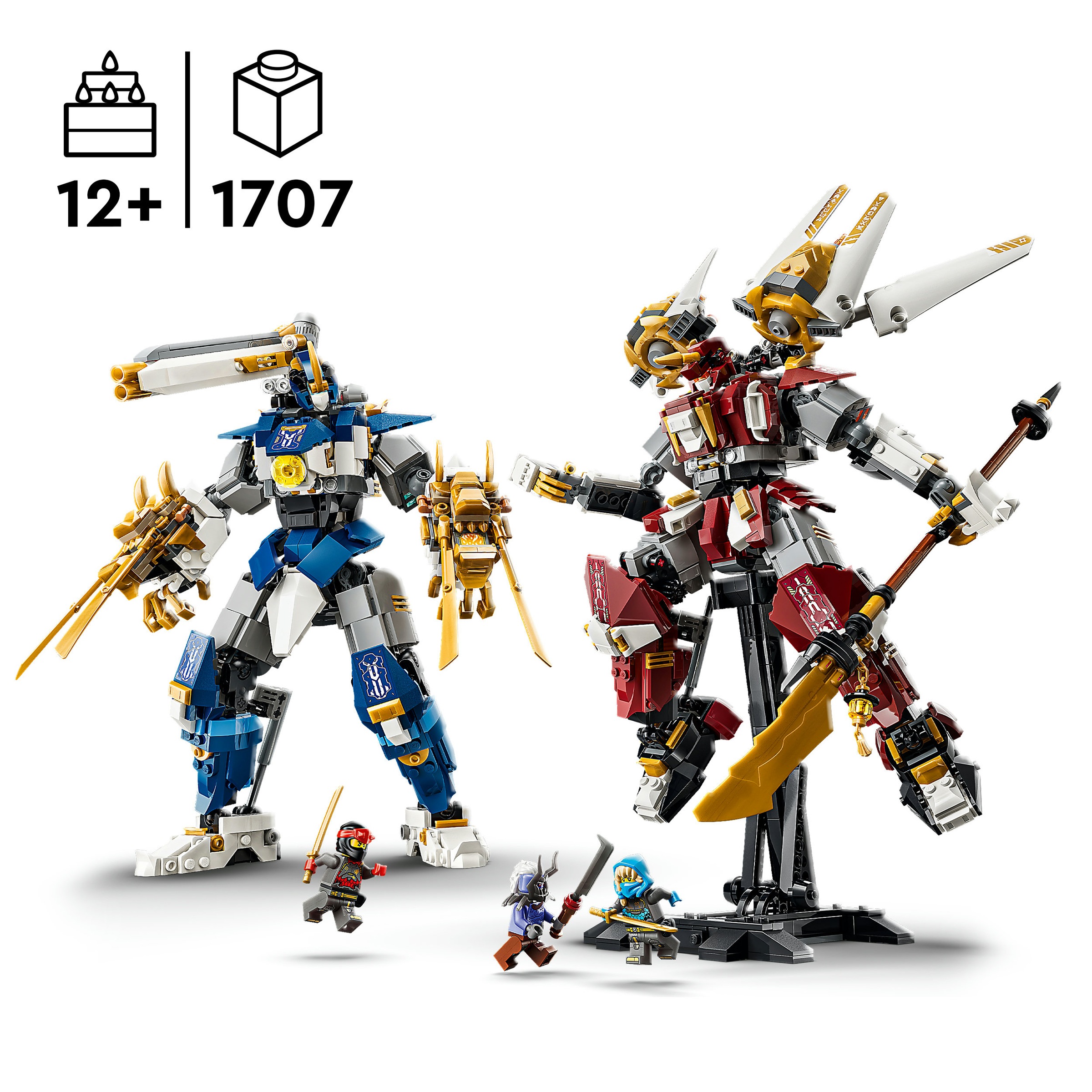 LEGO® Konstruktionsspielsteine »Die Zwillings-Titanmechs (71870), LEGO Ninjago« Made in Europe