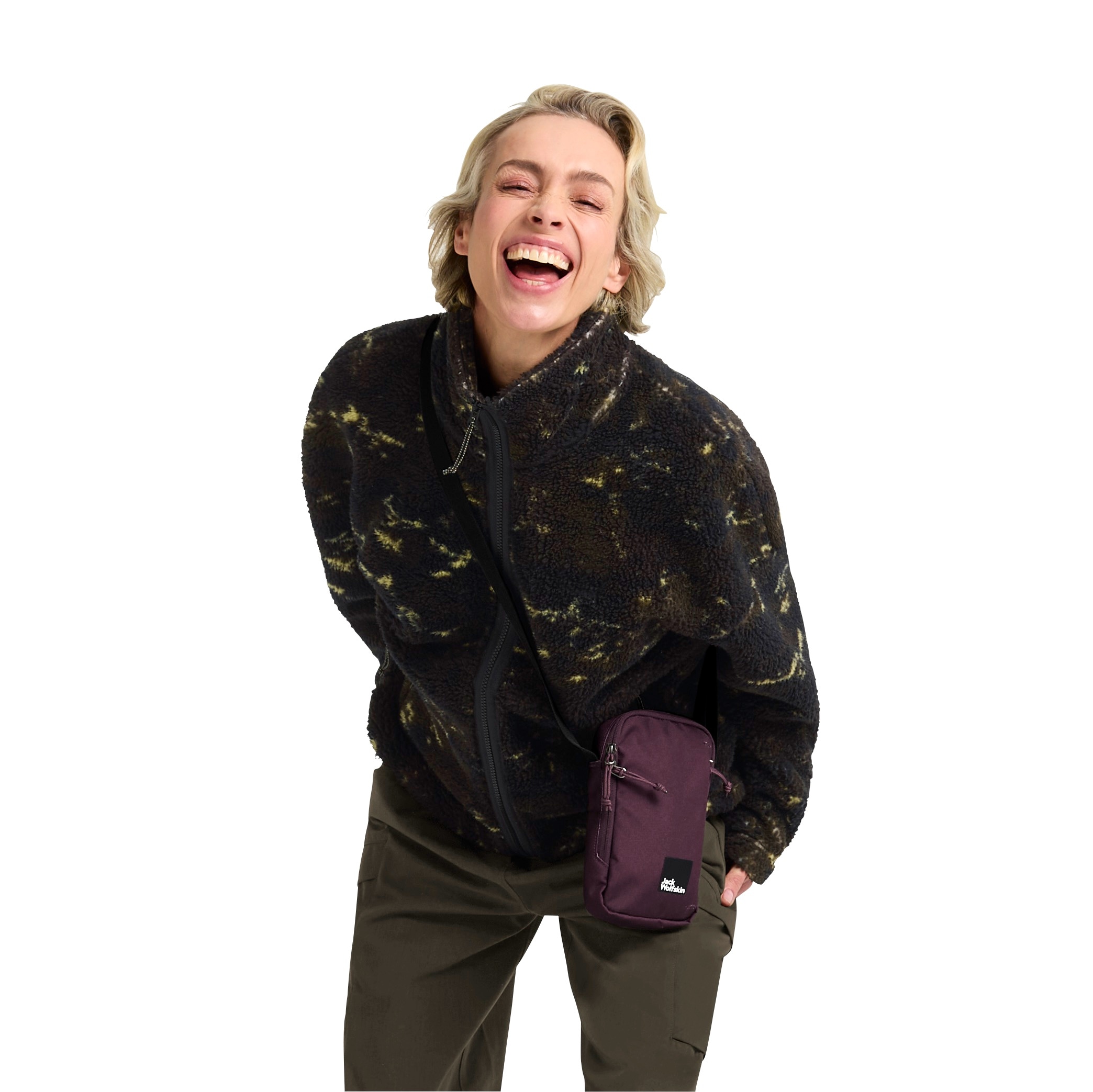 Jack Wolfskin Fleecejacke, Winddicht, atmungsaktiv, Übergangsjacke