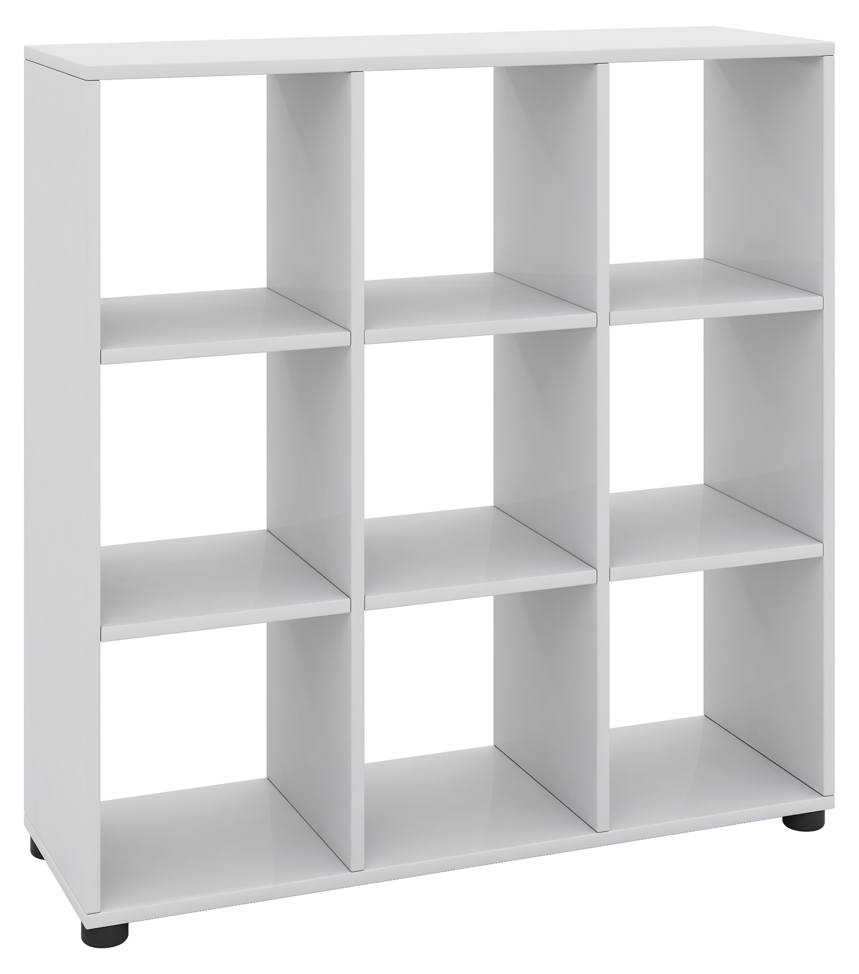 VCM Hochschrank »VCM Holz Badregal | Badschrank | Maße: H. 93 x B. 90 x T. 30 cm | Raumteiler - Benos-3x3 Fach«, (1 St.)