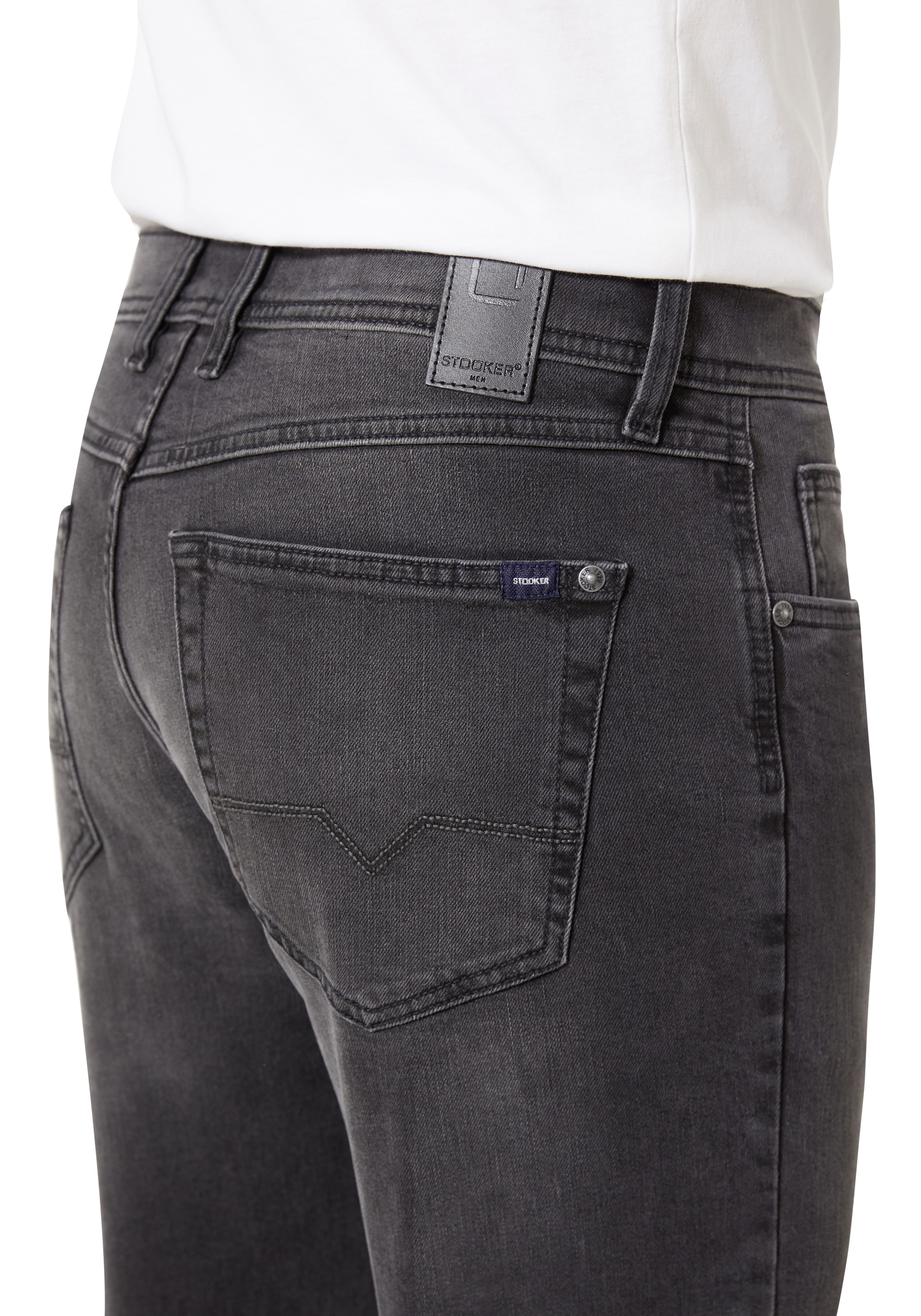 Thumbnail - Stooker Men 5-Pocket-Hose "Frisco Denim Straight Fit Men", Straight Fit Casual Clean Wash Twill Coloured Comfort Flex fü...