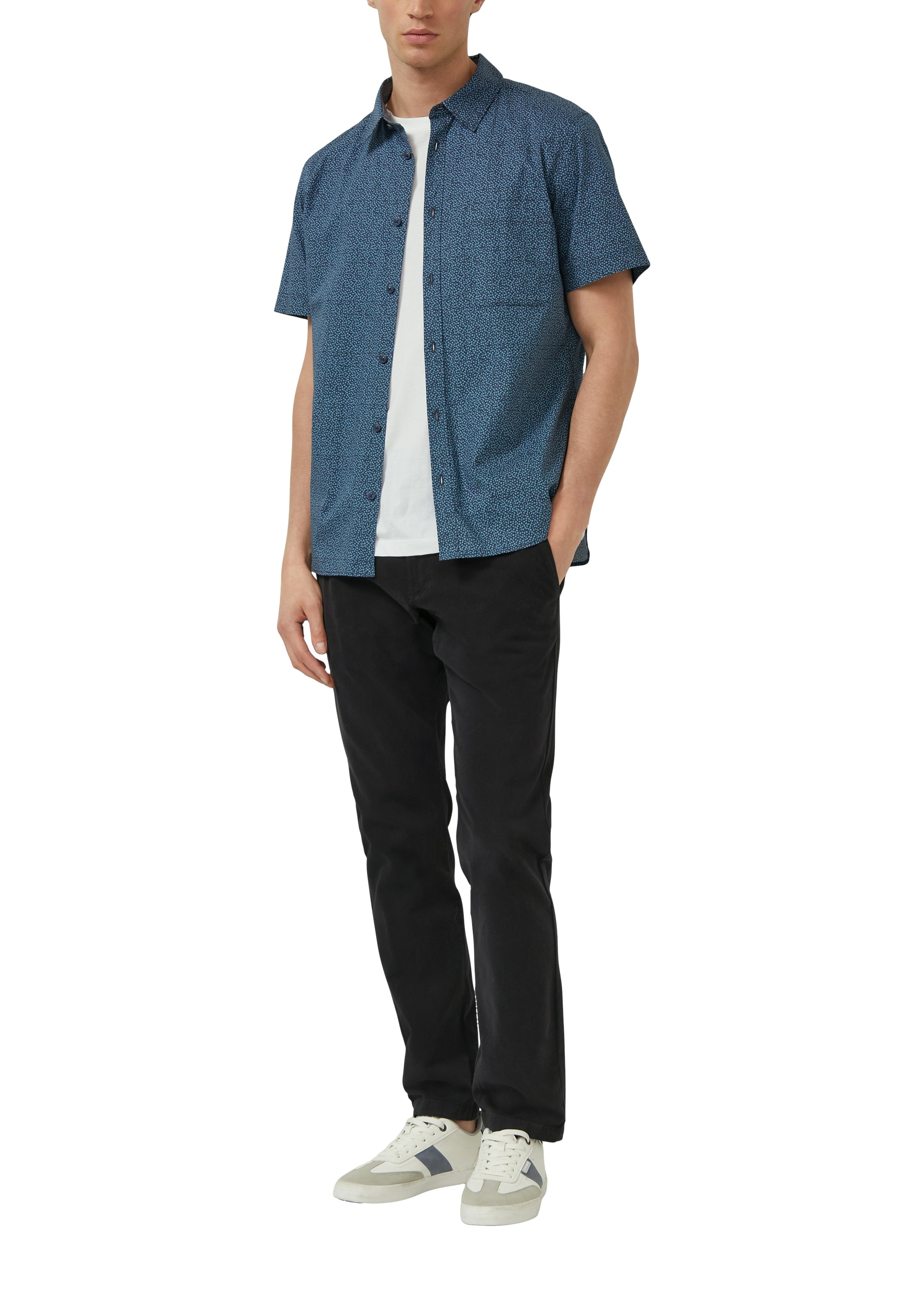 s.Oliver Kurzarmhemd mit Minimal-Muster günstig online kaufen