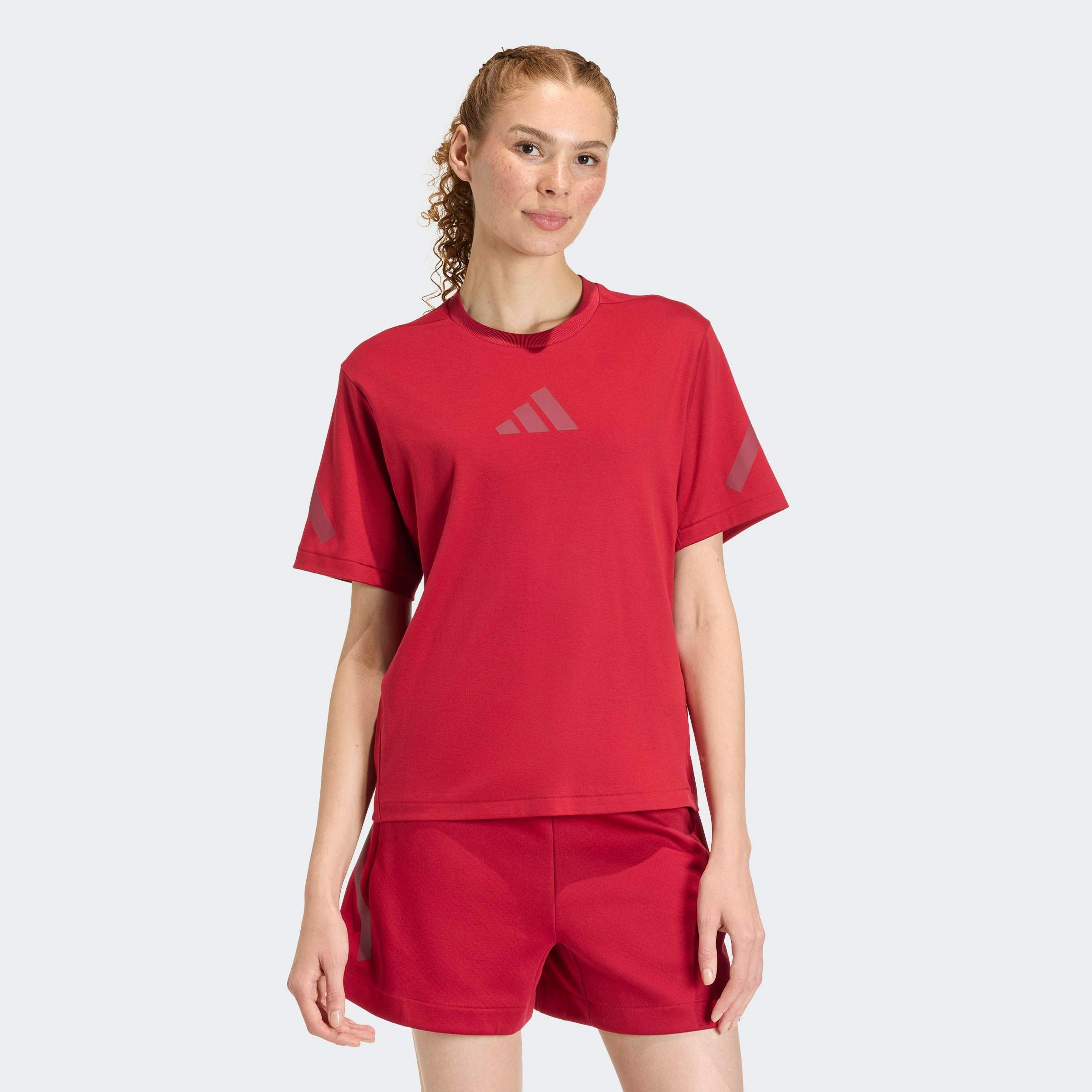 T-Shirt ADIDAS SPORTSWEAR "W Z.N.E. TEE", Damen, Gr. XXL, actmar, Obermaterial: 100% Baumwolle, Rundhals, Shirts T-Shirt