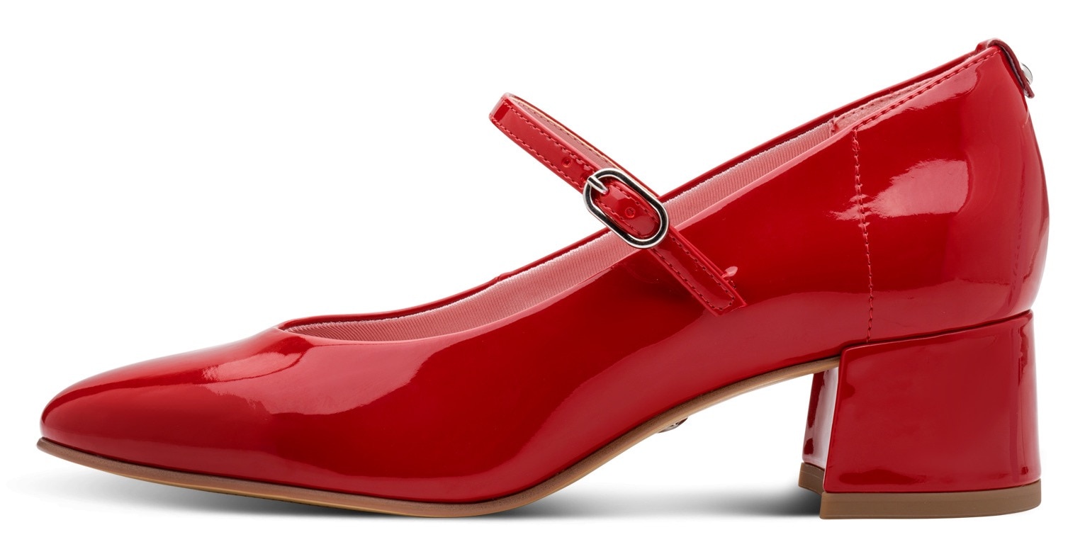 Tamaris Spangenpumps  , Blockabsatz, Abendschuh, Festtagsschuh mit verstellbarem Riemchen