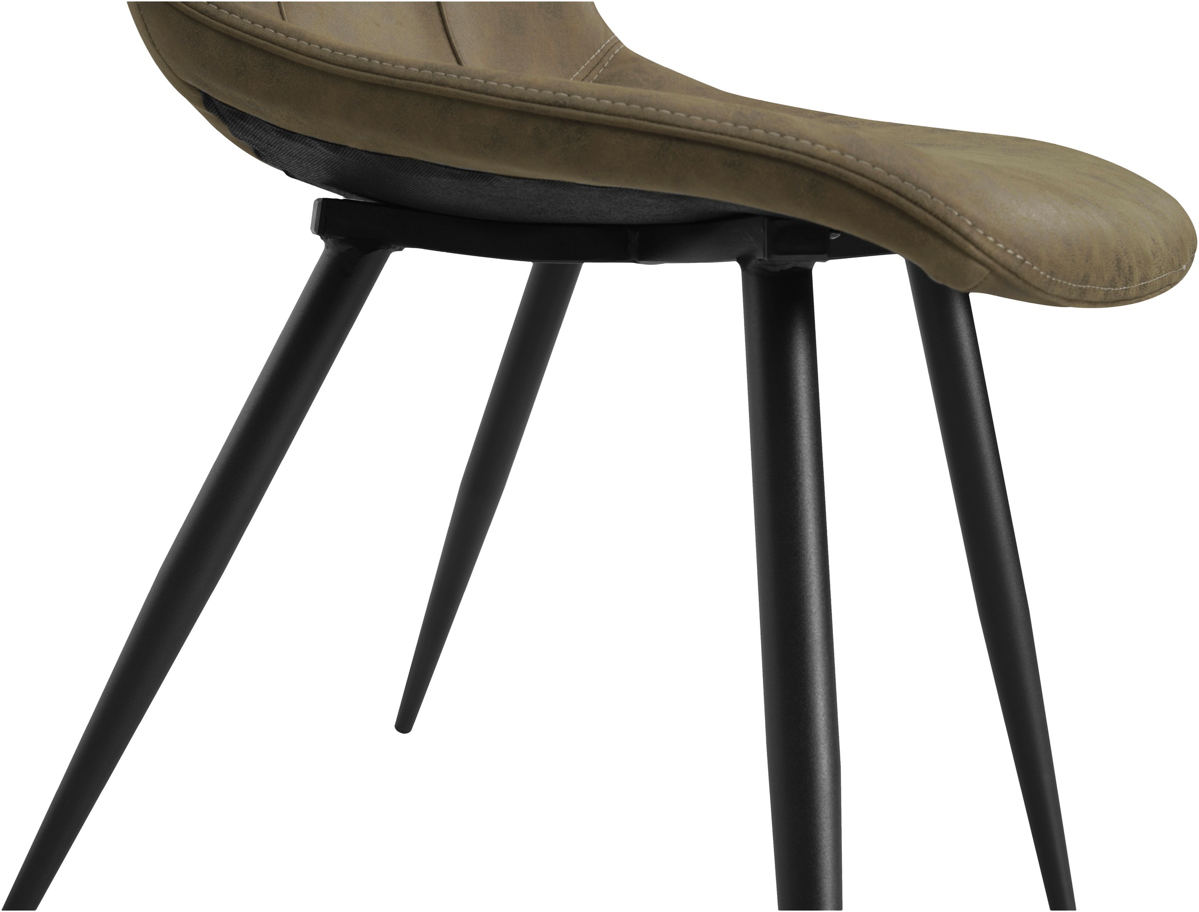 OMG Design Esszimmerstuhl »Peak«, (Set), 2 St., Stoff, moderne Sitzschale in Microfaser Lederoptik
