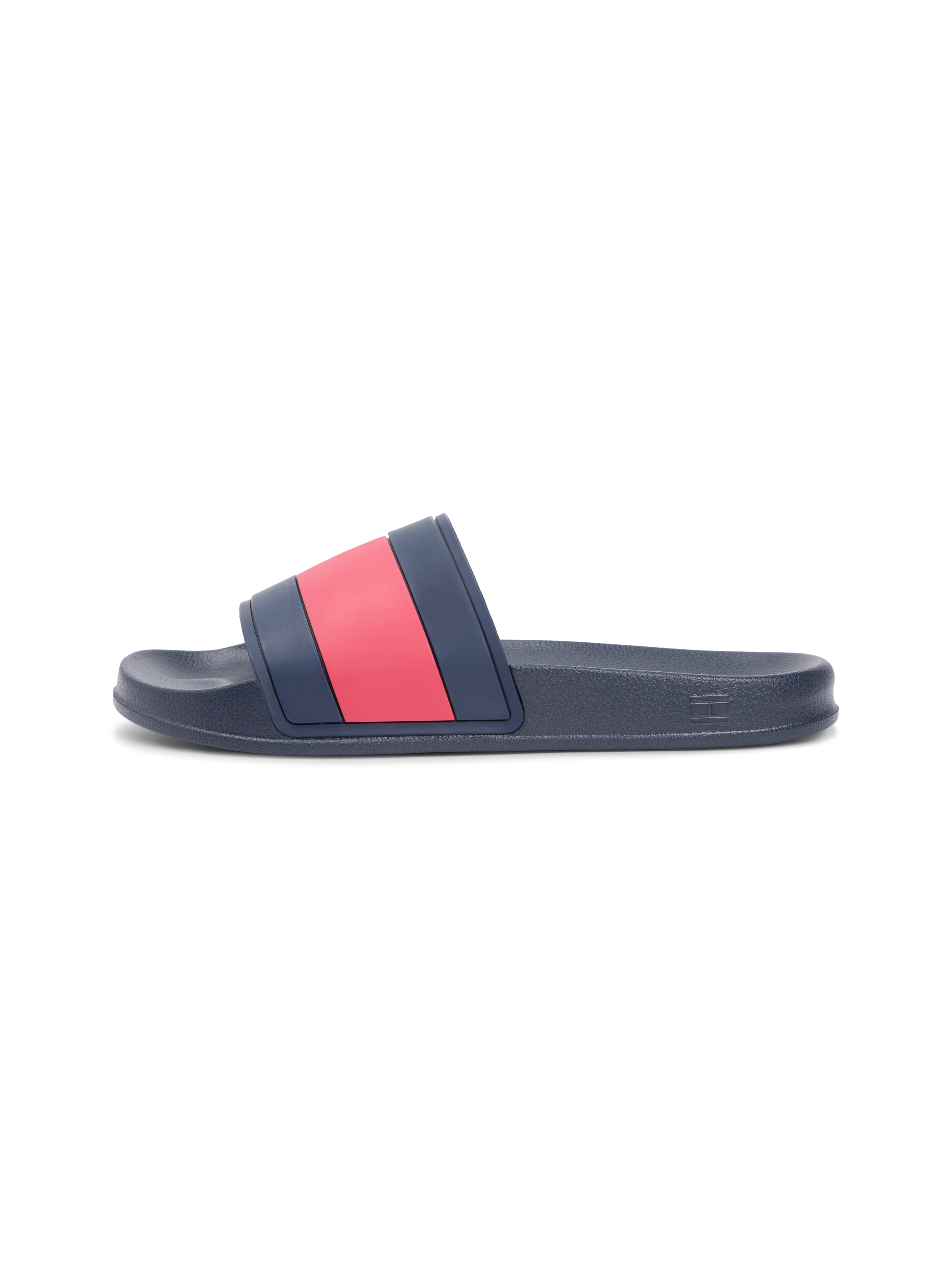 Tommy Hilfiger Pantolette »CORE HILFIGER FLAG POOL SLIDE«  Strandschuh, Flats, Schlupfschuh in typischen Tommy Farben