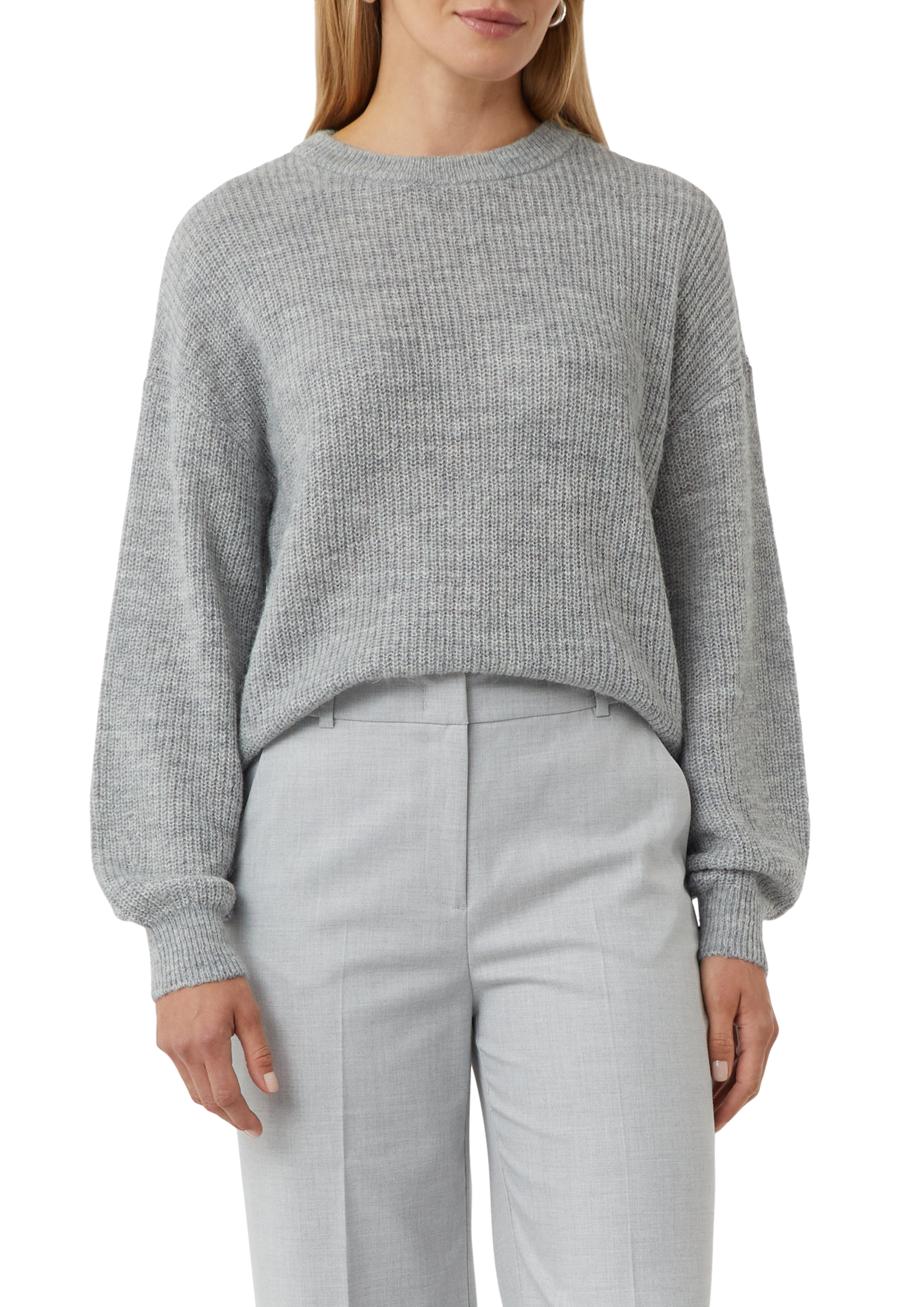 comma casual identity Strickpullover Relaxed Fit, Alpaka-Mix, Rundhals, Gro günstig online kaufen