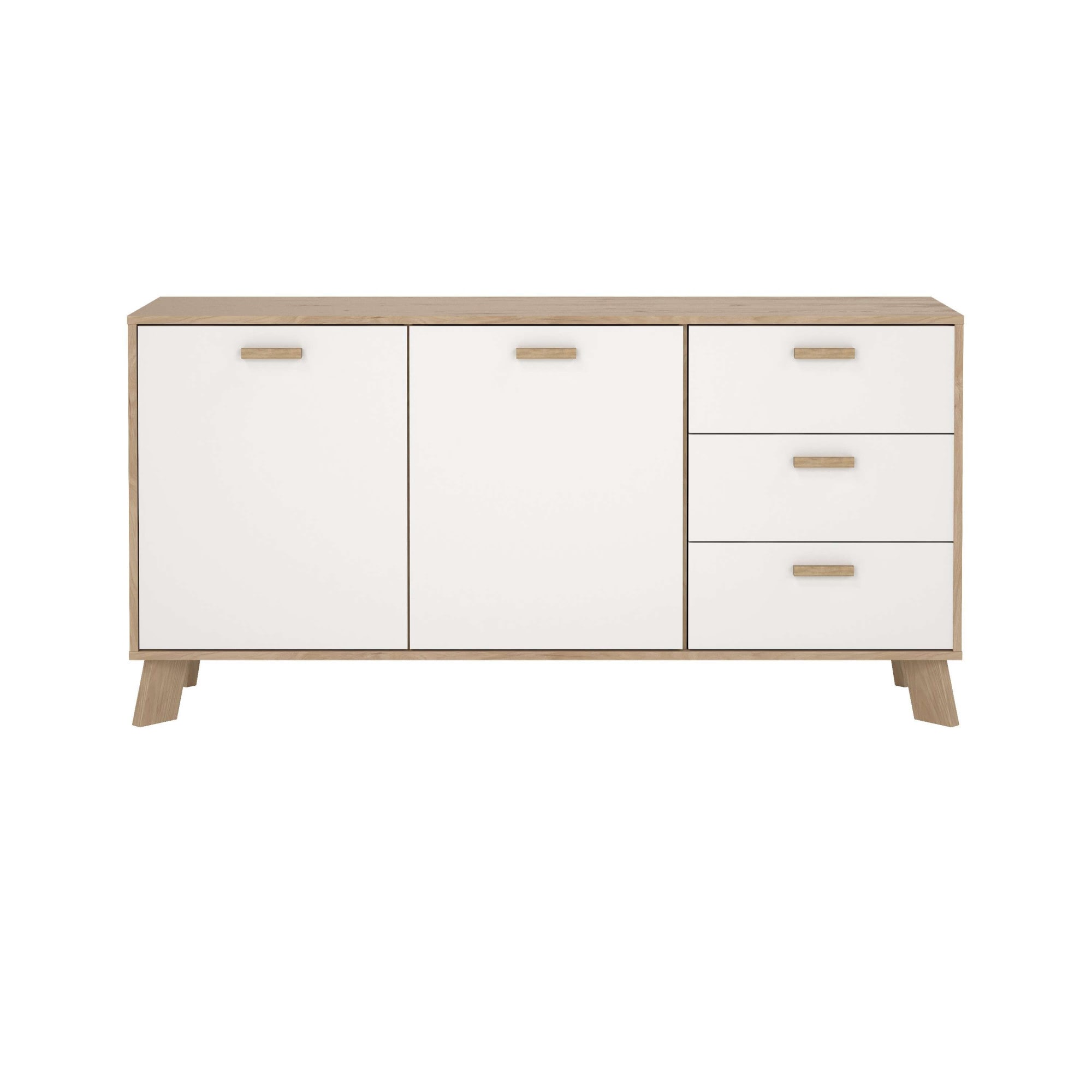 andas Sideboard »Ikast, Stauraum, Schubladenschrank, Aufbewahrung«, 2 Türen und 3 Schubladen, Breite 147 cm, Höhe 73 cm