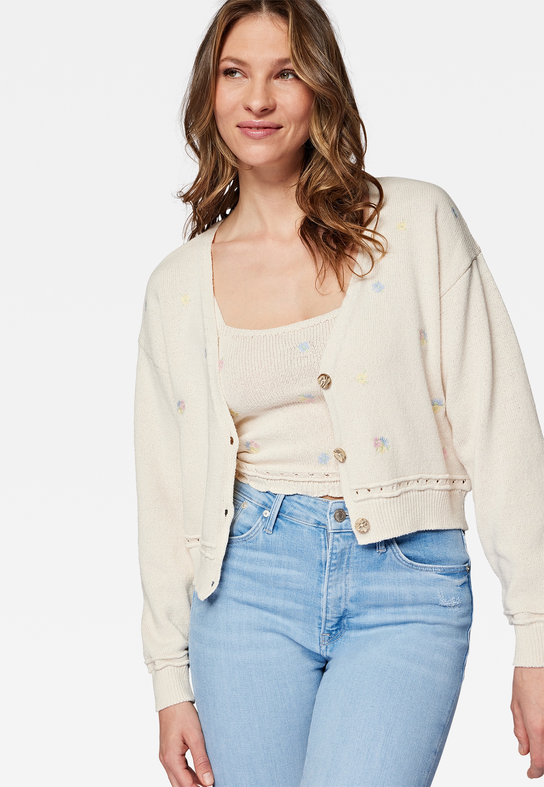 Mavi Strickfleecejacke »CARDIGAN«, ohne Kapuze, Cardigan aus Strick