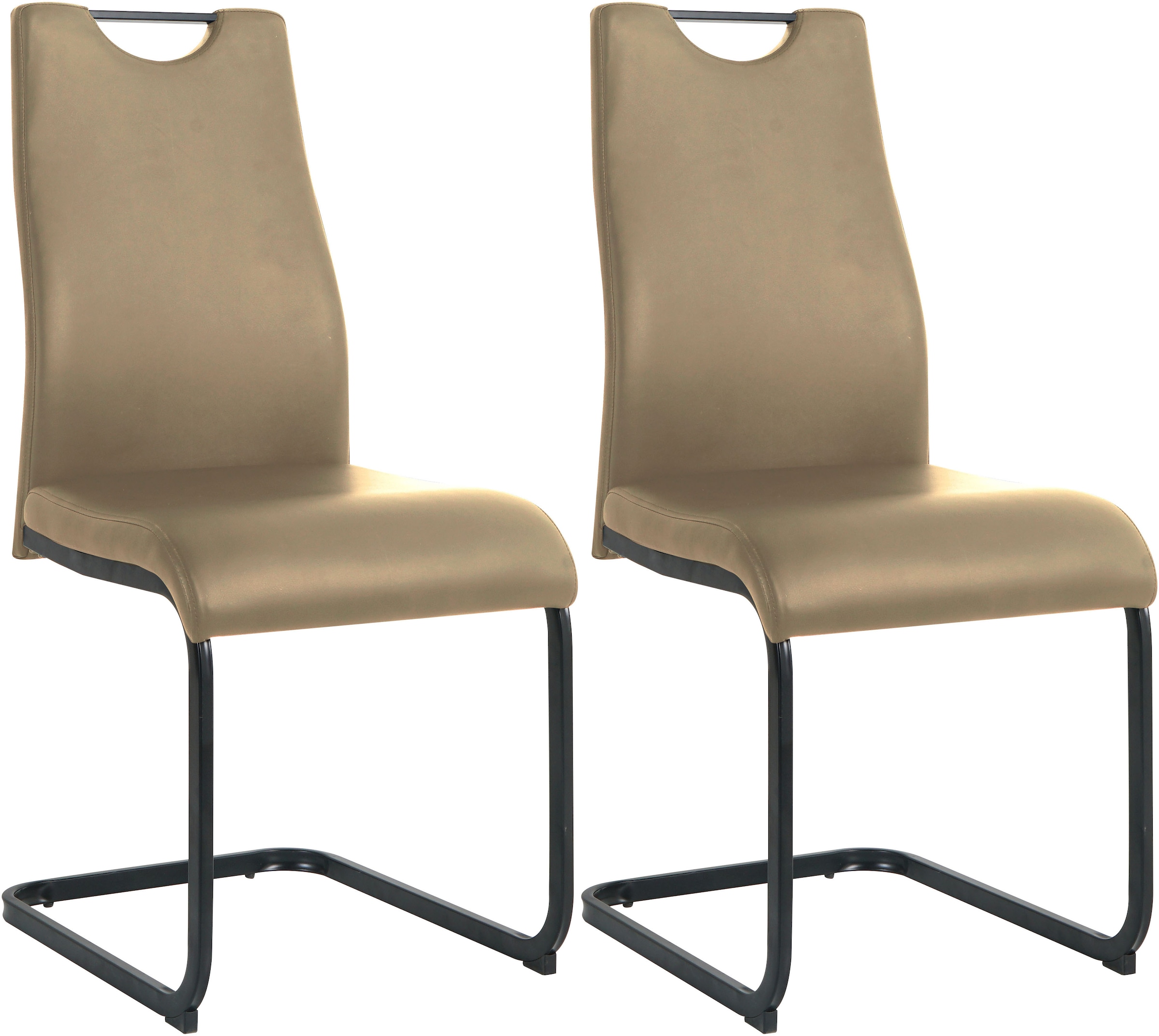 Möbilia Freischwinger (Set) 2 Stk.mit Wellenunterfederung günstig online kaufen