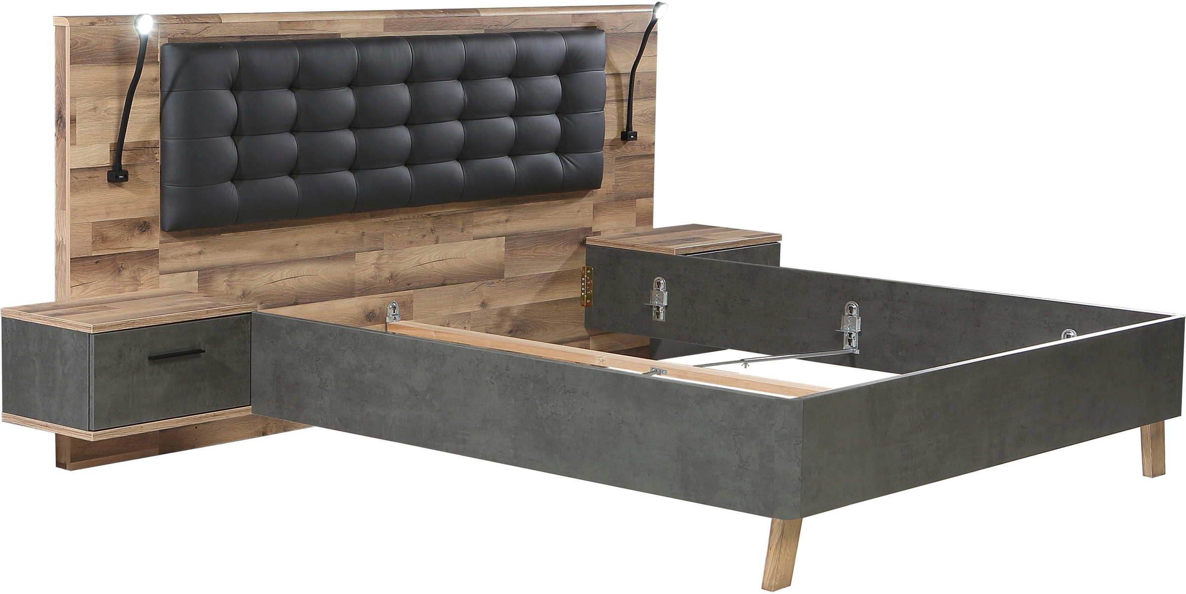 Thumbnail - FORTE Bettleuchte 2er Set