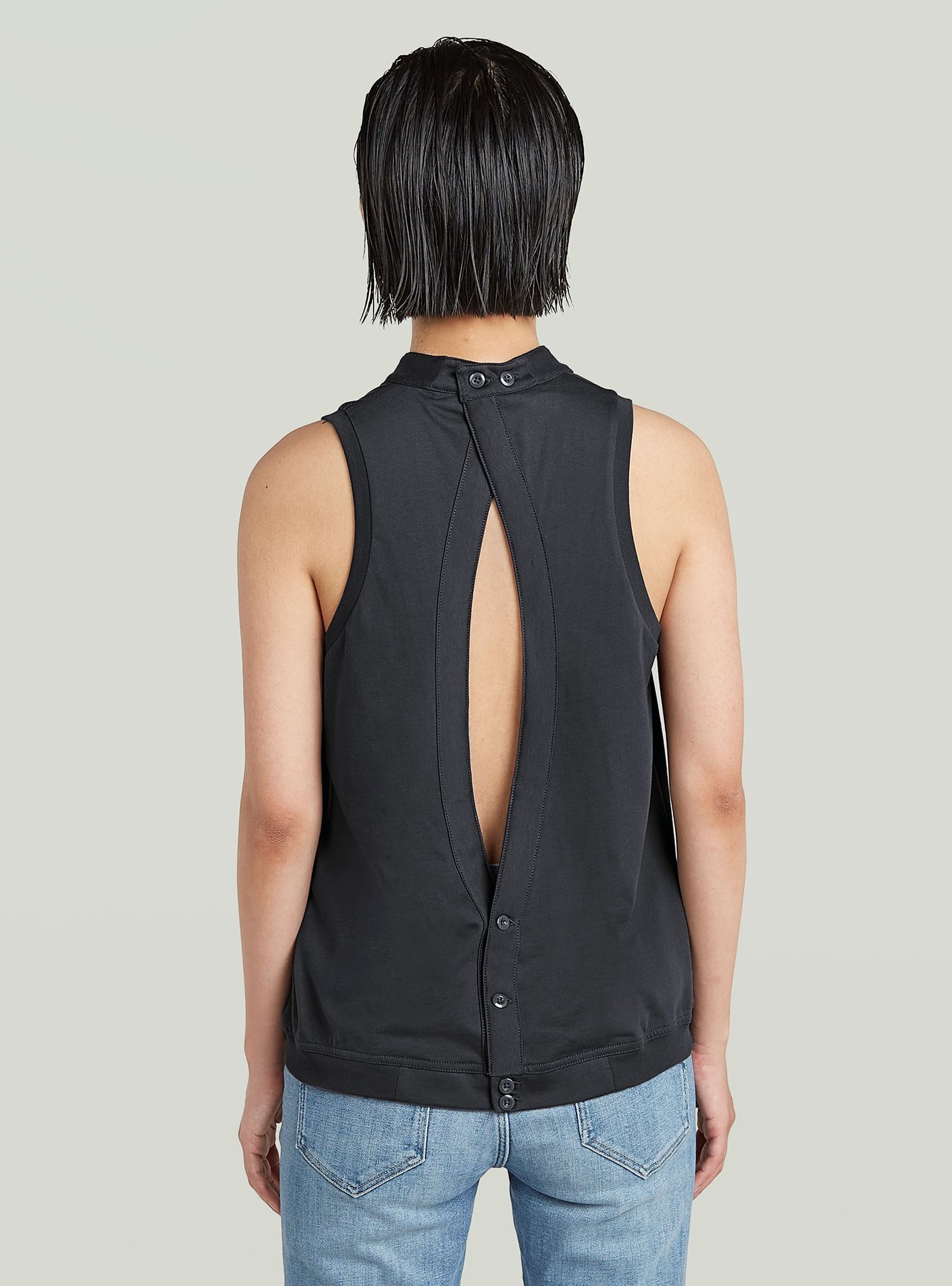 G-STAR T-Shirt »Open Back Knit Tanktop«
