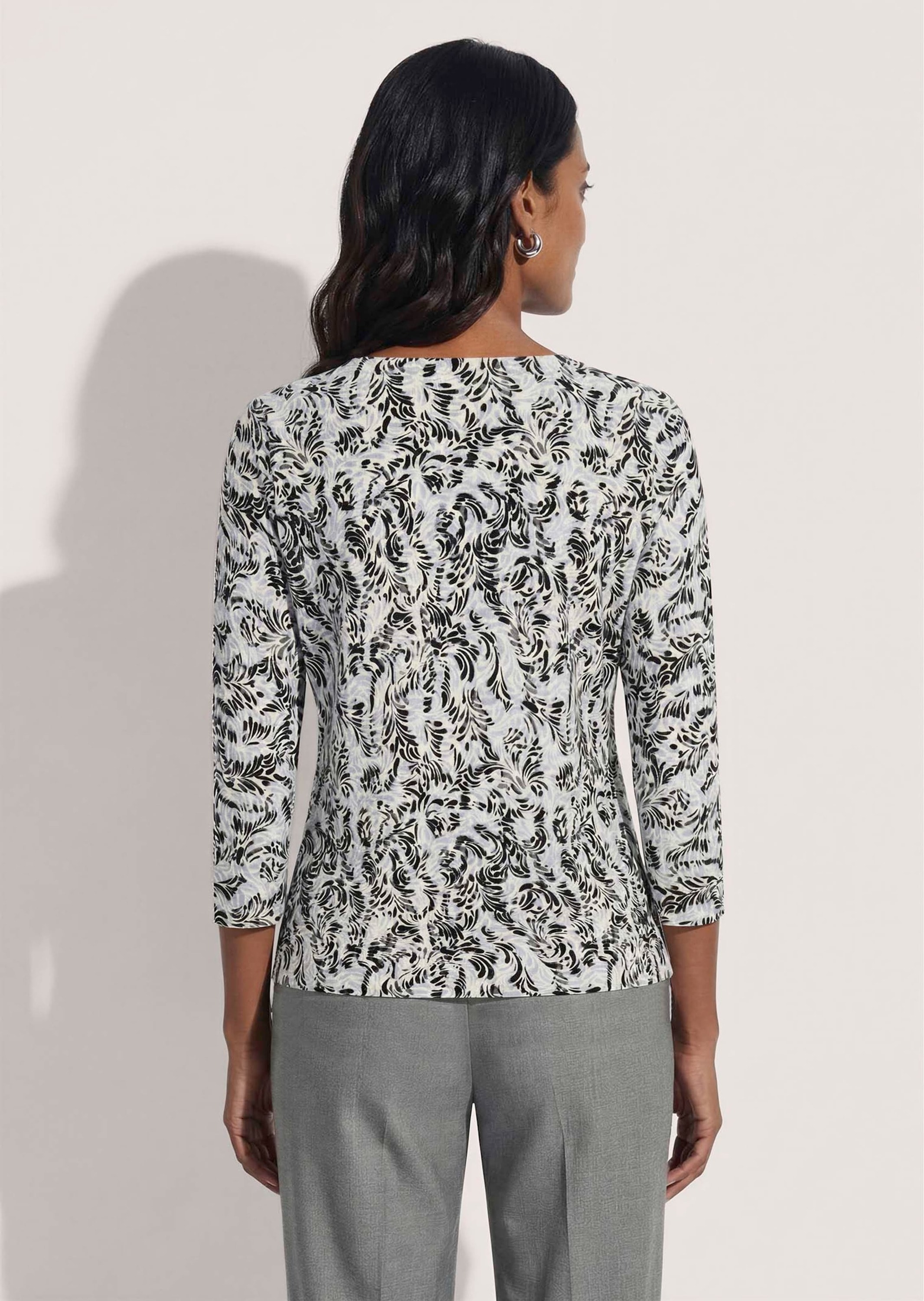 MADELEINE Longpullover »Pullover Kaschmirpullover mit floralem Druck«