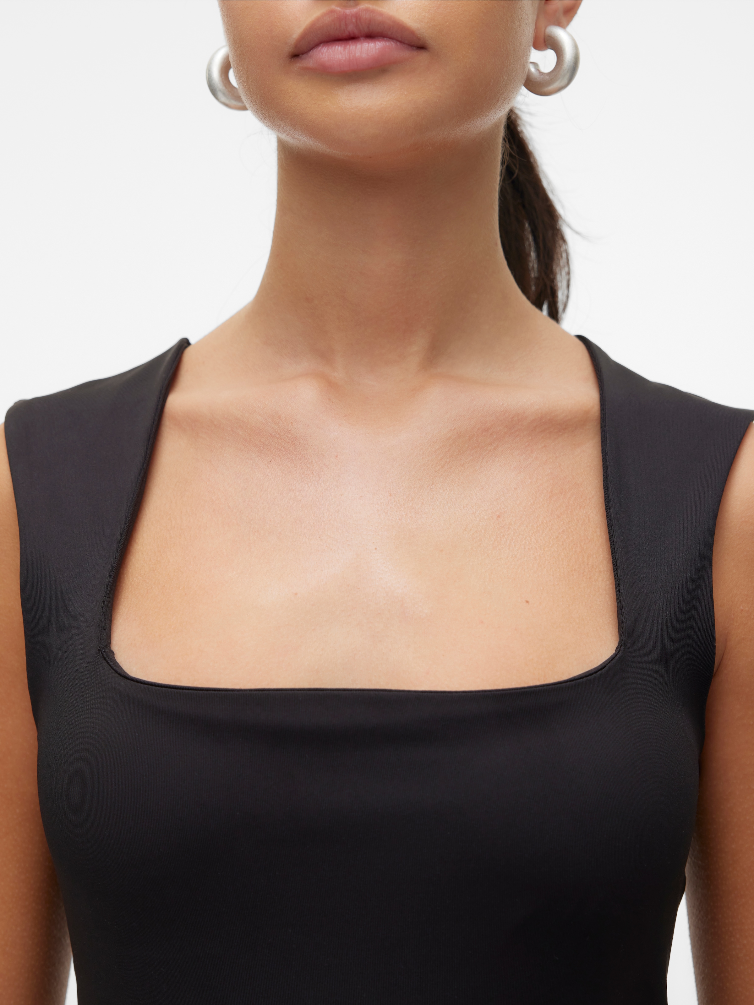 Vero Moda Shirttop »VMMILLION SL SQUARE NECK TOP JRS NOOS«