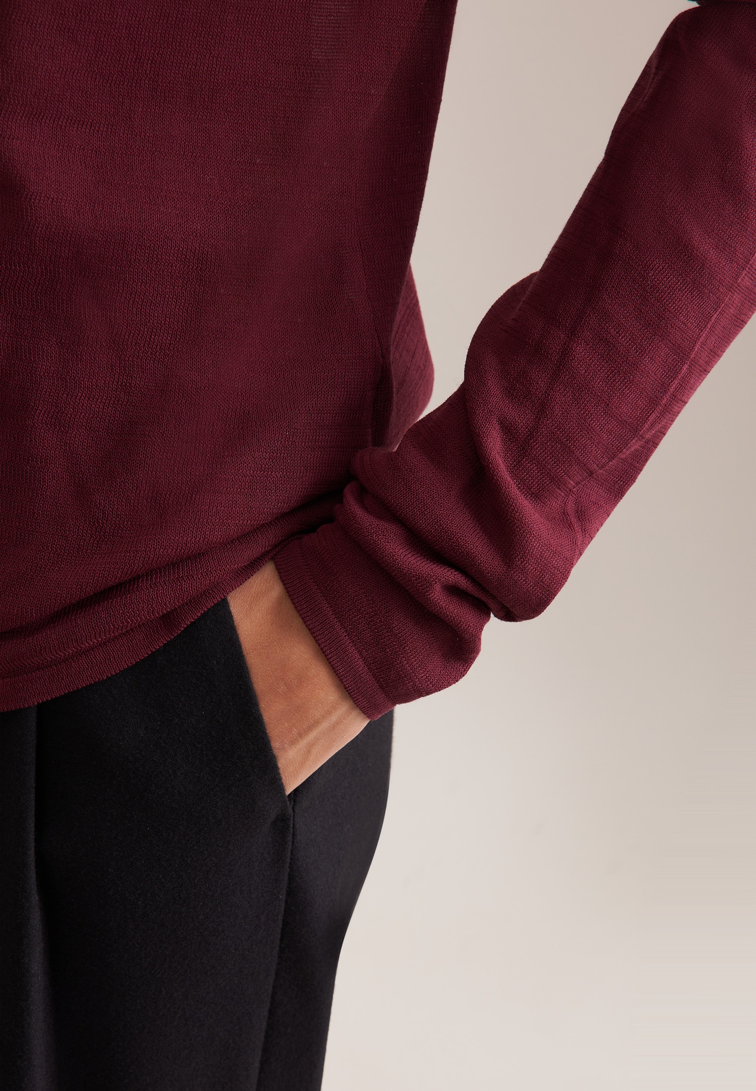 seidensticker Strickpullover 1/1 Rollkragen Uni