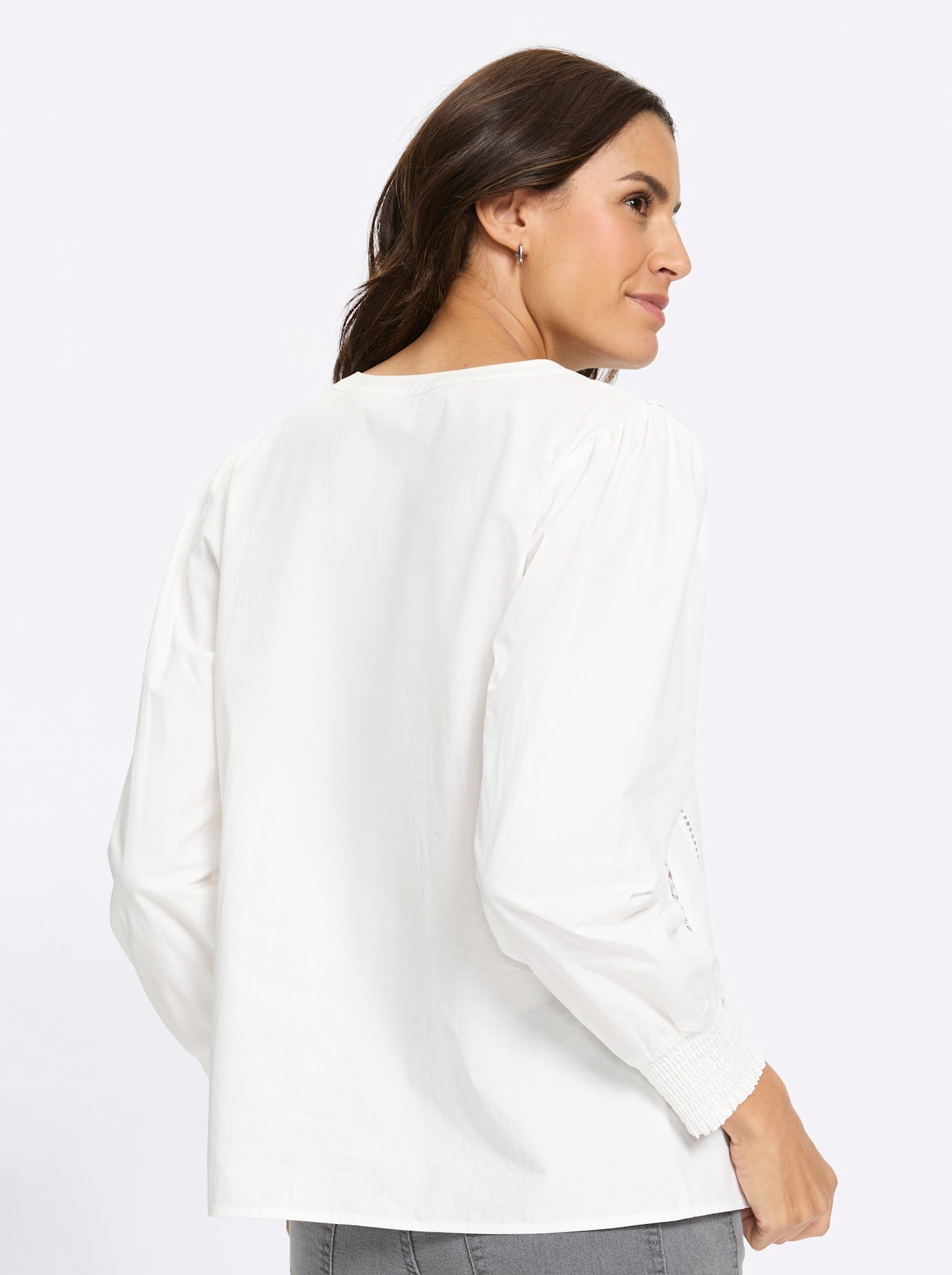 Inspirationen Women's Shirt Blouse Ecru 42 5