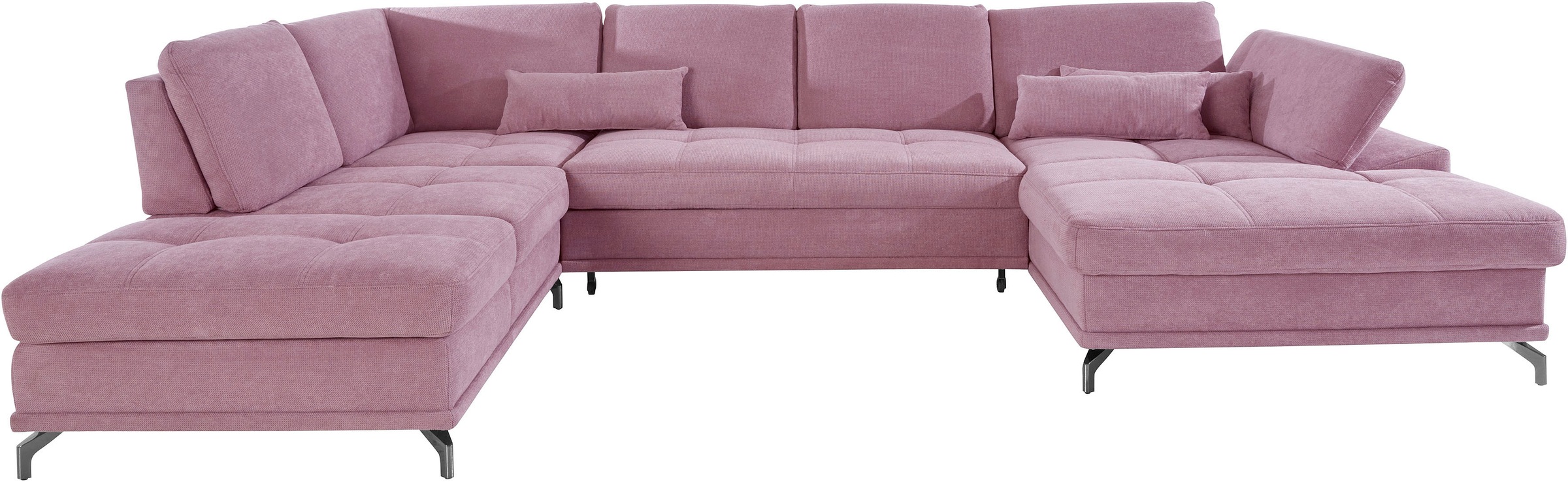 OTTO home Wohnlandschaft "Costello U-Form, B: 363 cm mit Sitztiefen-, Armte günstig online kaufen