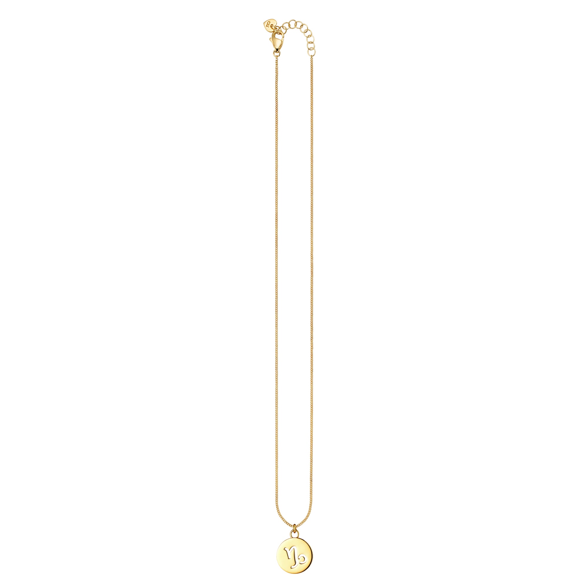 CAÏ Kette mit Anhänger »Steinbock Sternzeichen 925/- Sterling Silber vergoldet«