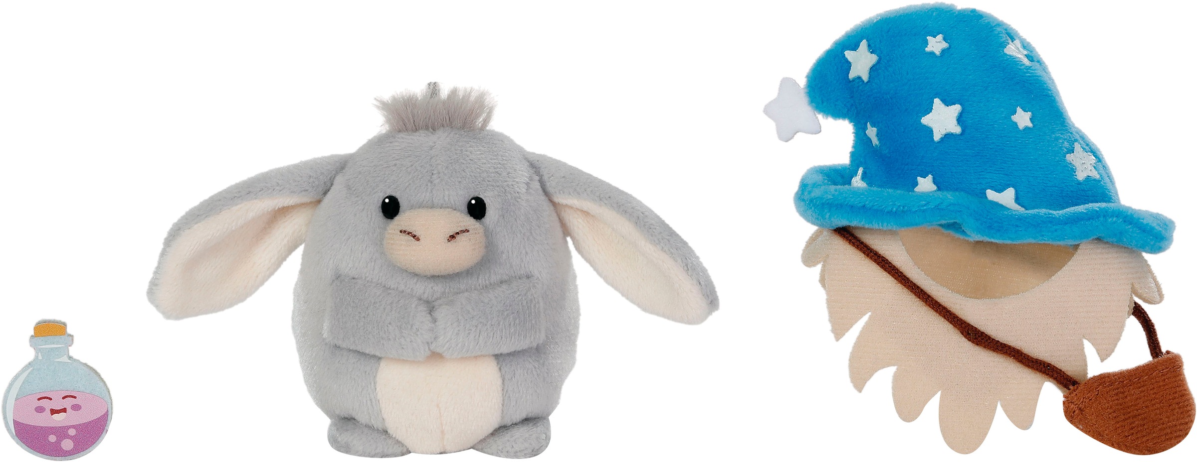 Nici Kuscheltier »mymochi, Set Esel Earl 8 cm mit Zaubertrank und Zaubererkostüm«, in Geschenkbox