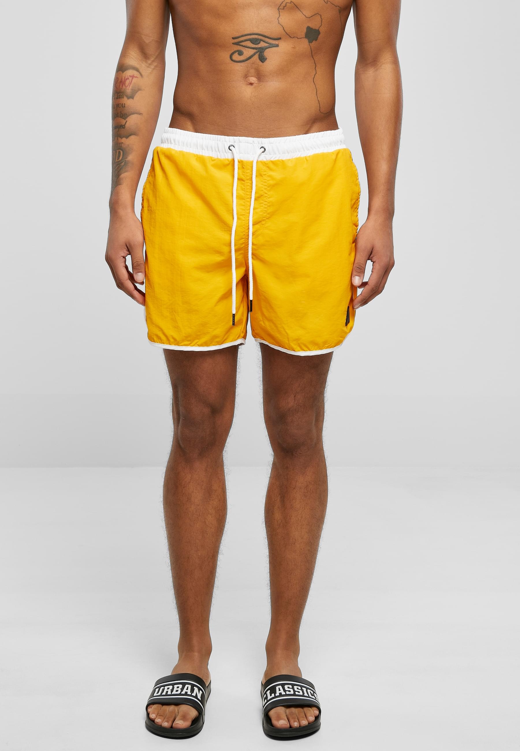 URBAN CLASSICS Badeshorts »Urban Classics Herren Retro Swimshorts«