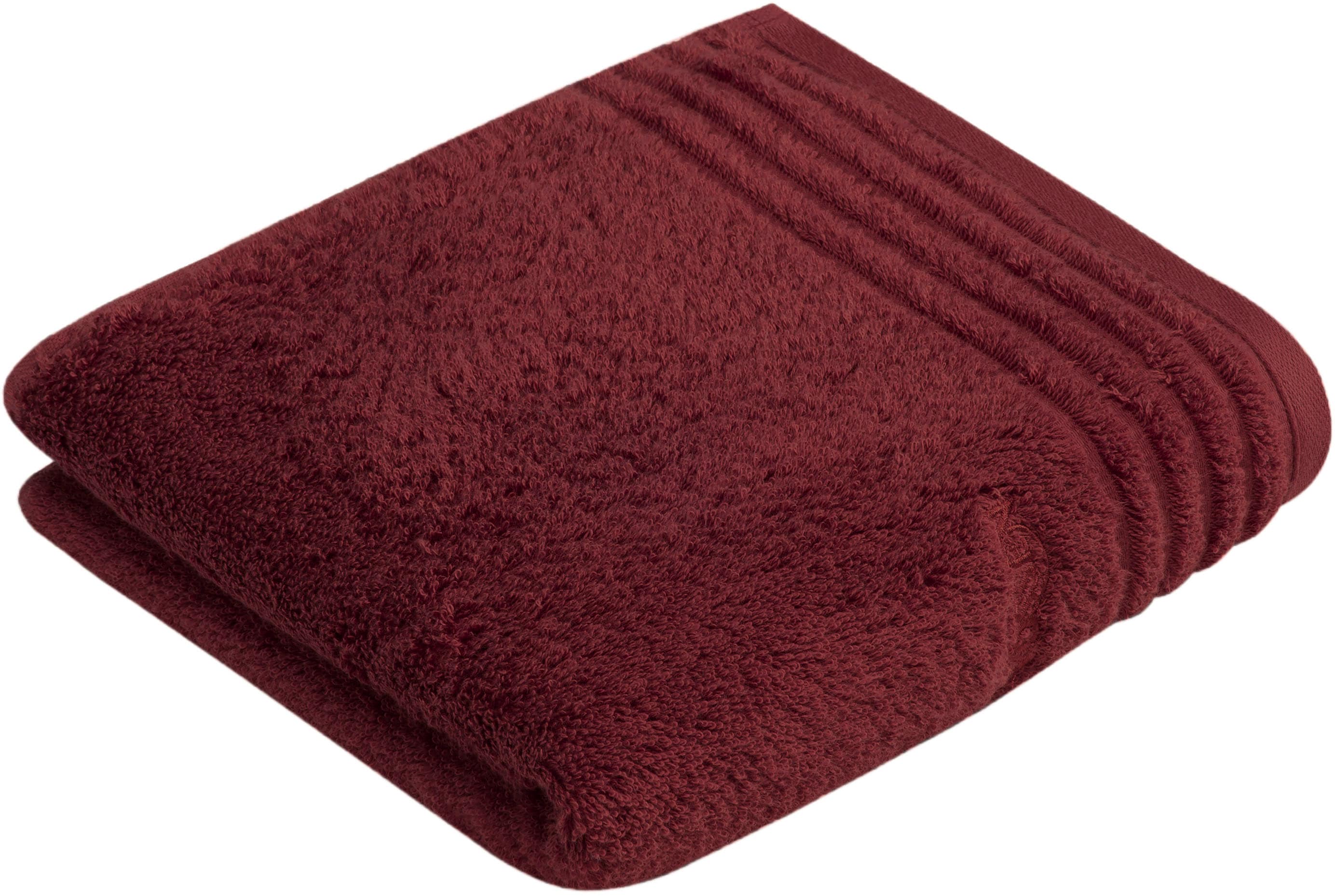 Handtuch VOSSEN, B:50cm L:100cm, orange, Webfrottier, Baumwolle, Handtücher, "Vienna Style Supersoft", Supersoft Baumwolle