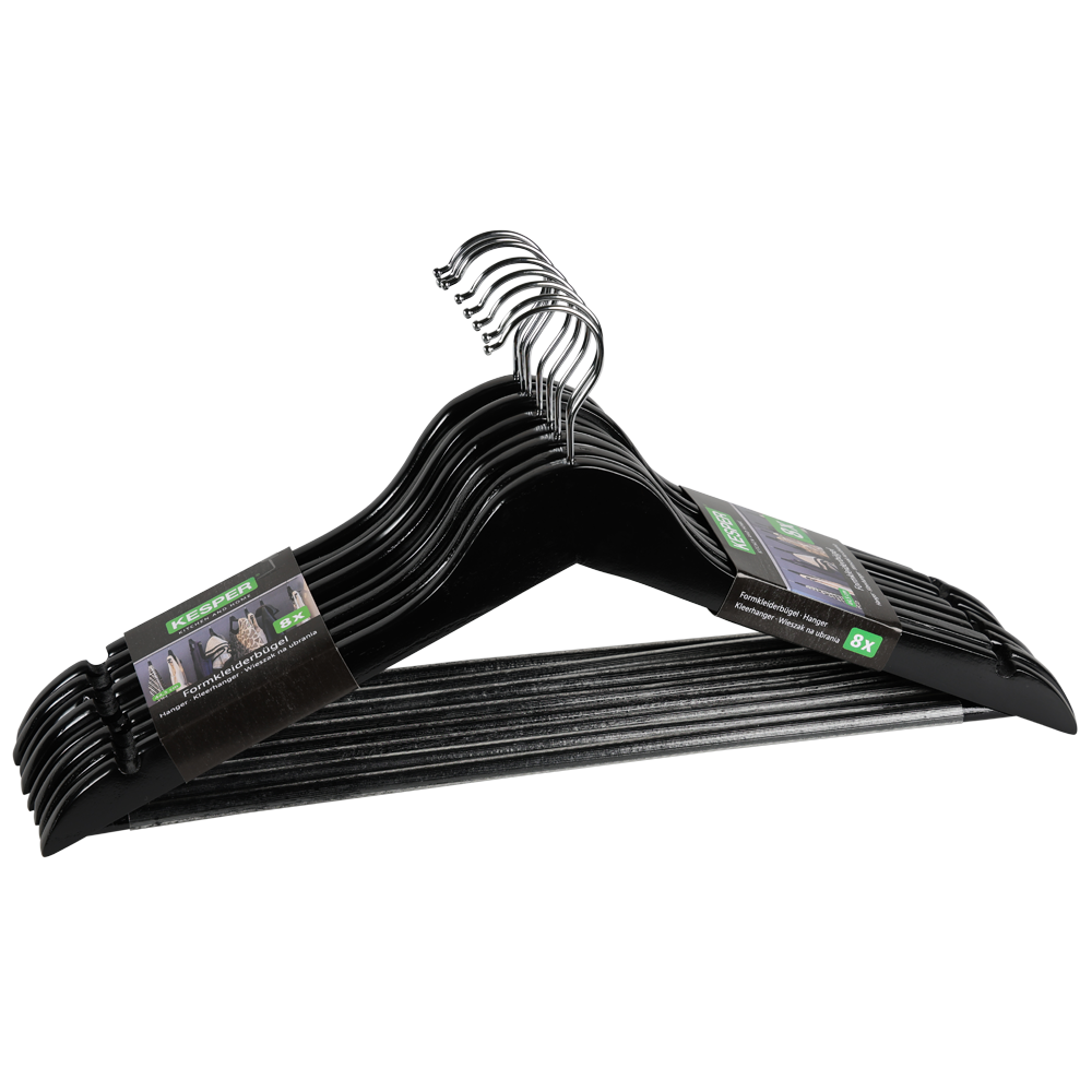 KESPER Kleiderbügel "Formkleiderbügel, 8er Set, FSC" mit rutschfestem Hosen günstig online kaufen