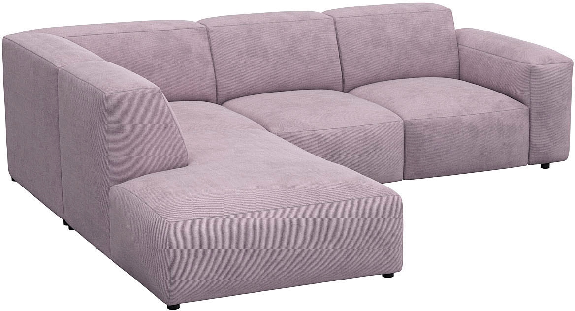 FLEXLUX Ecksofa »Lucera, super bequem durch hochwertigen Sitzaufbau mit Kaltschaum«, modern & anschmiegsam, L-Form, Designsofa