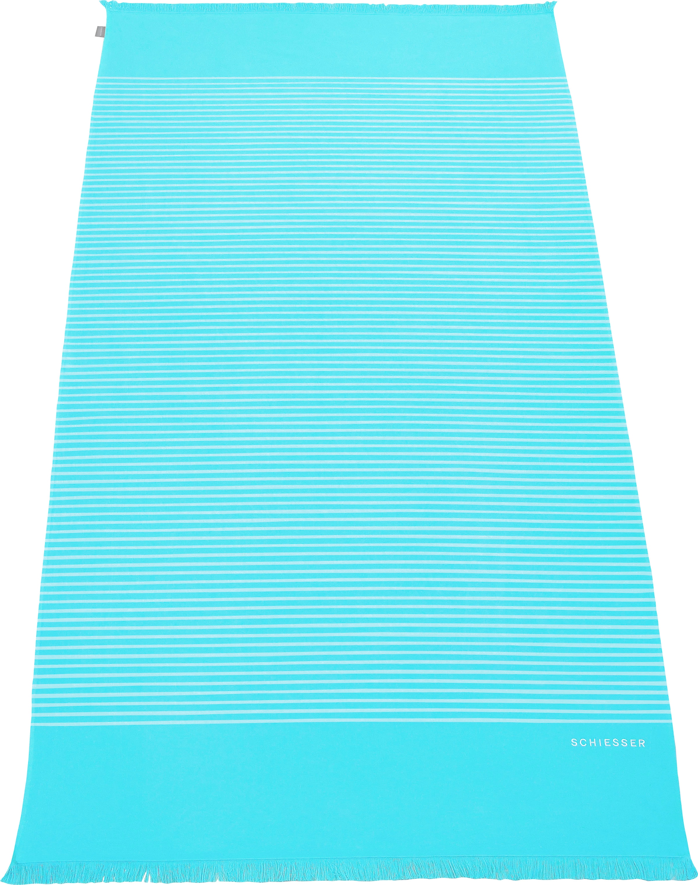 Schiesser Hamamtücher »Rom«, (1 St.), 100 x180 cm, gesteift, mit Fransen,  ideal als Strandtuch kaufen | BAUR
