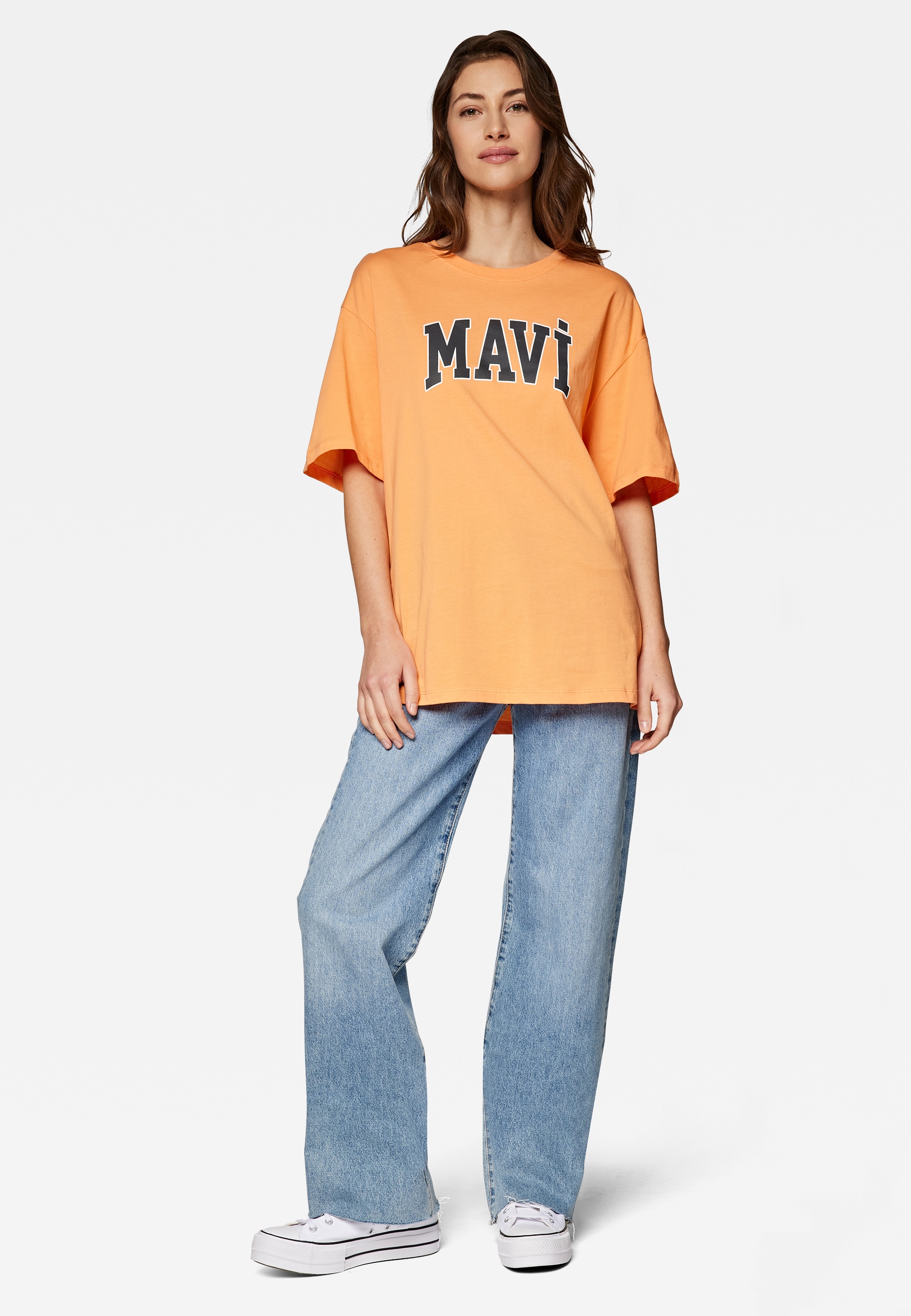 Mavi T-Shirt »MAVI PRINTED TEE«, Oversize T-Shirt Mit Mavi Print