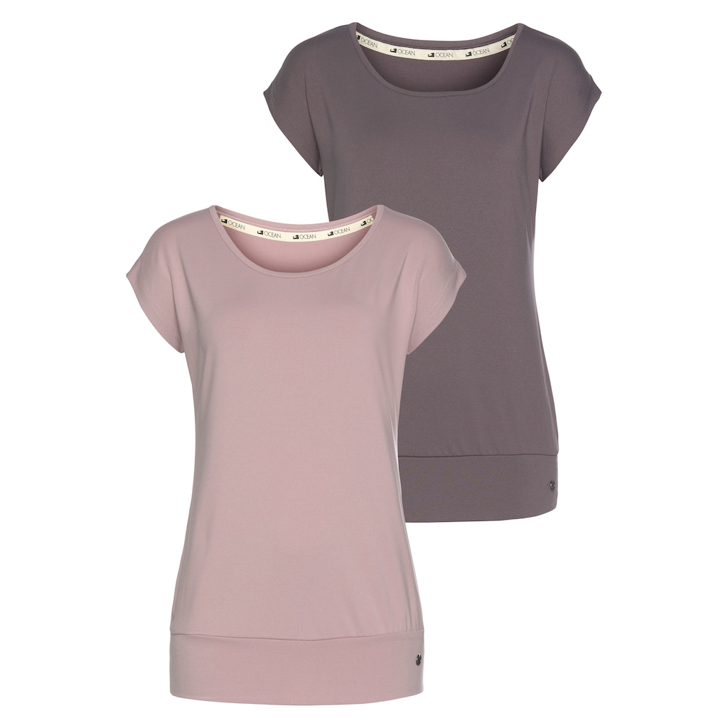 Ocean Sportswear Yoga & Relax Shirt »Soulwear - Essentials Yoga Shirts«, (Packung, 2er-Pack)