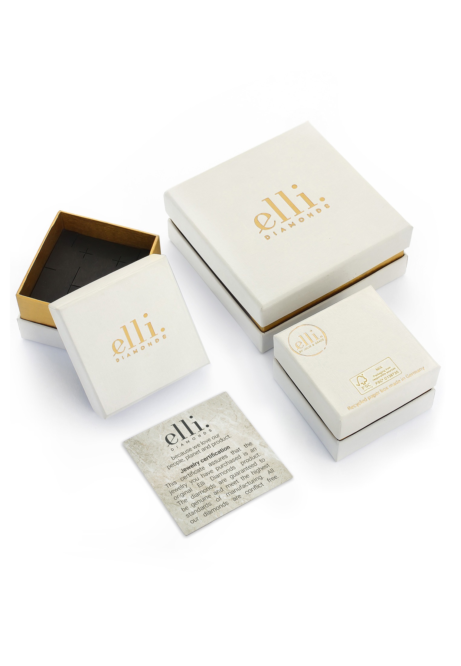 Elli Diamonds Klassik Bague de Fiançailles Argent 56 3