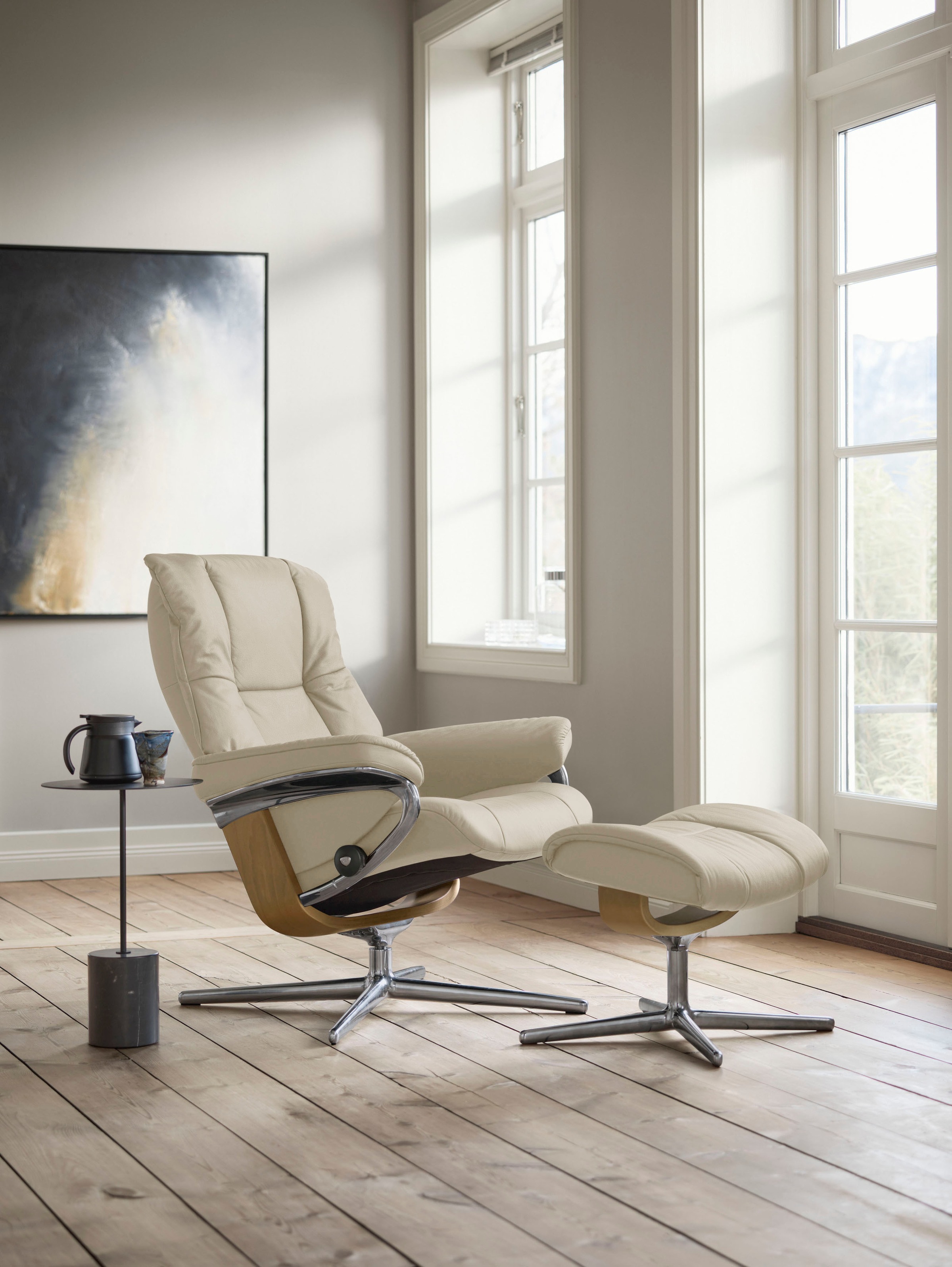 Stressless® Relaxsessel »Mayfair«, mit Cross Base, Größe S, M & L, Holzakzent Eiche