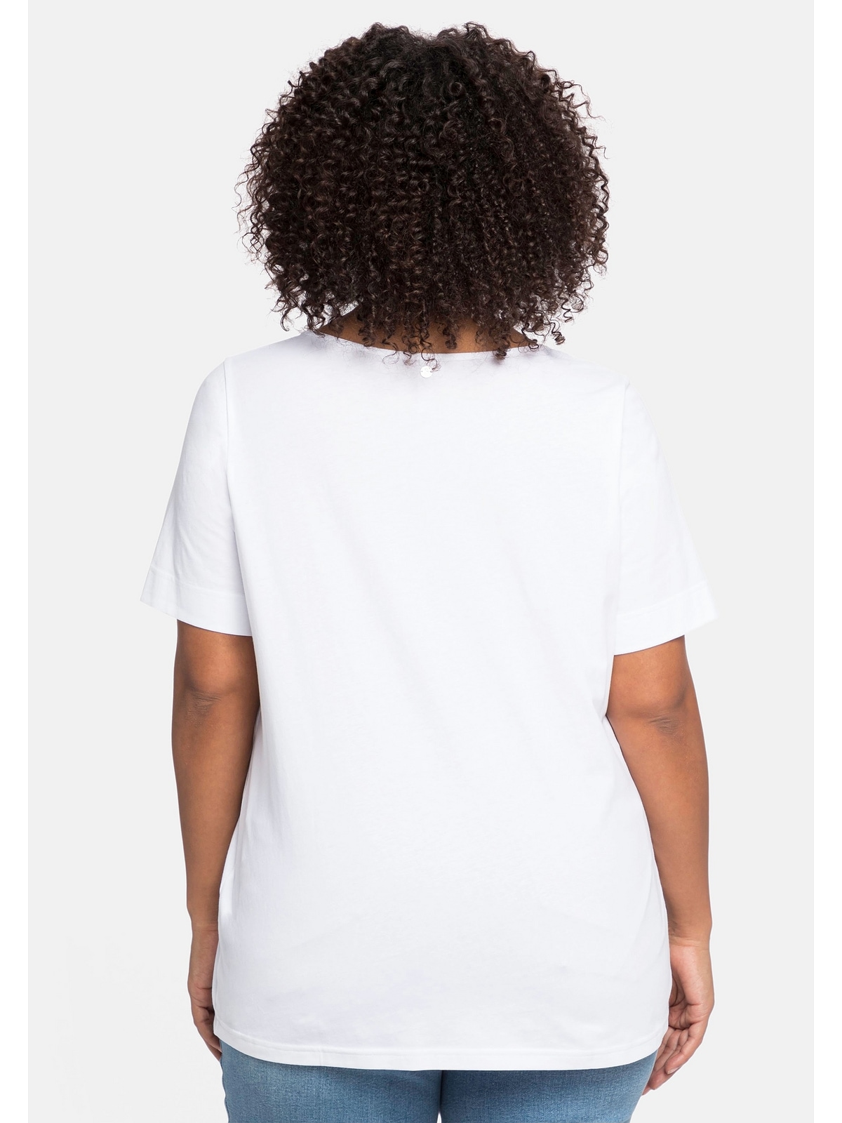 Sheego T-Shirt »Große Größen«, für mit | BAUR bestellen Frontdruck