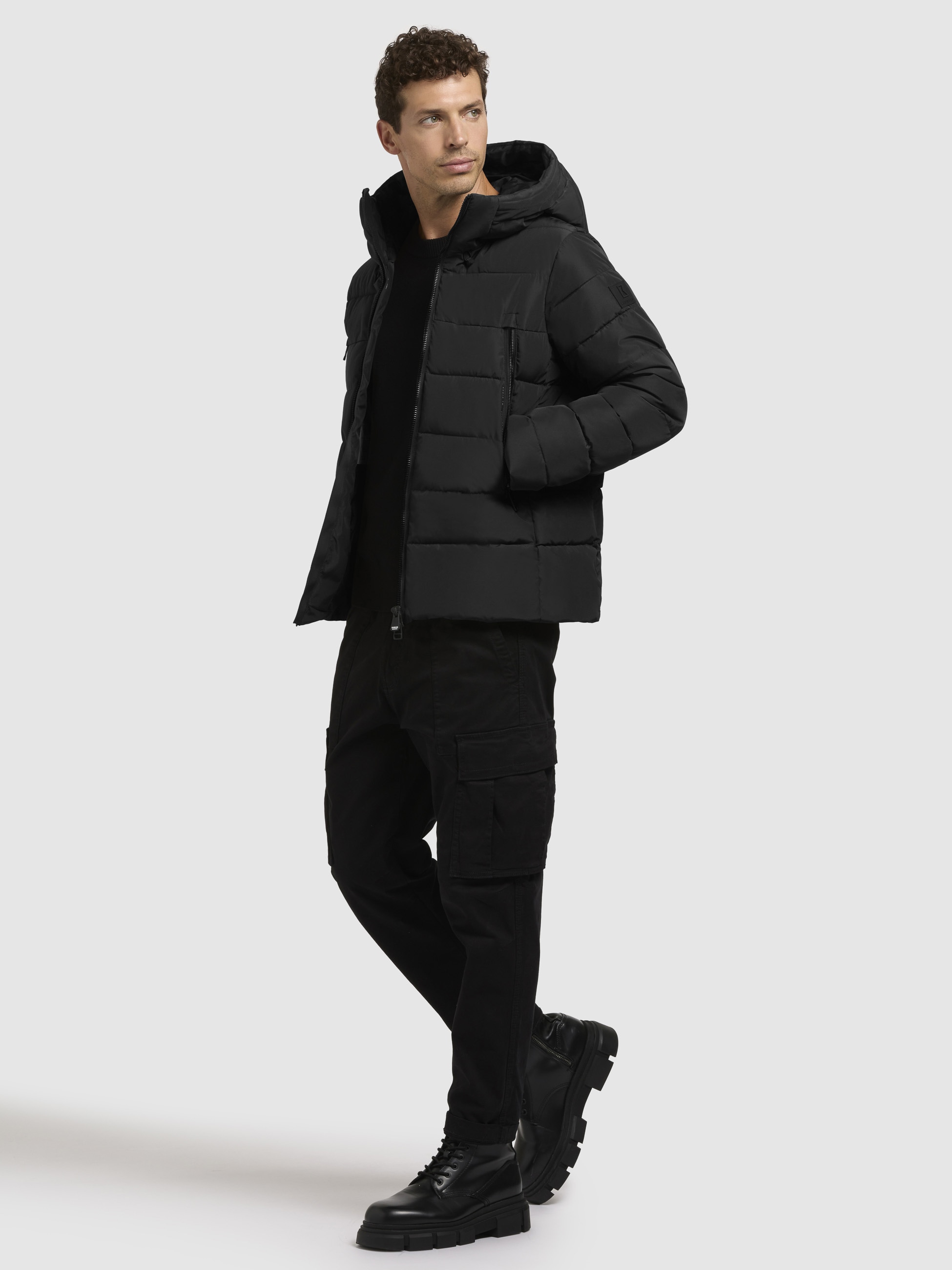 khujo Steppjacke »WOU«, mit Kapuze